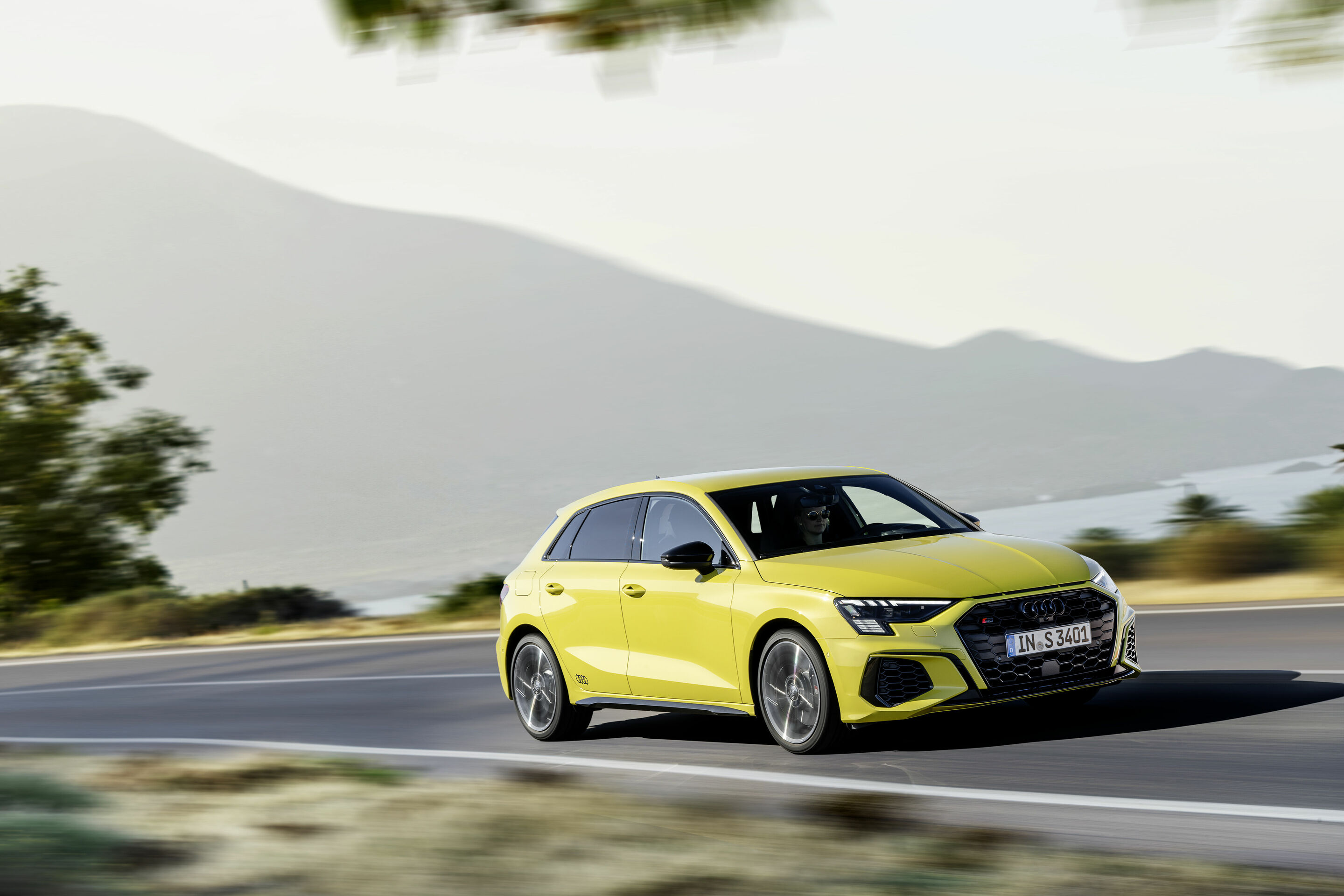 Audi S3 Sportback - Fahraufnahme
Farbe: Pythongelb