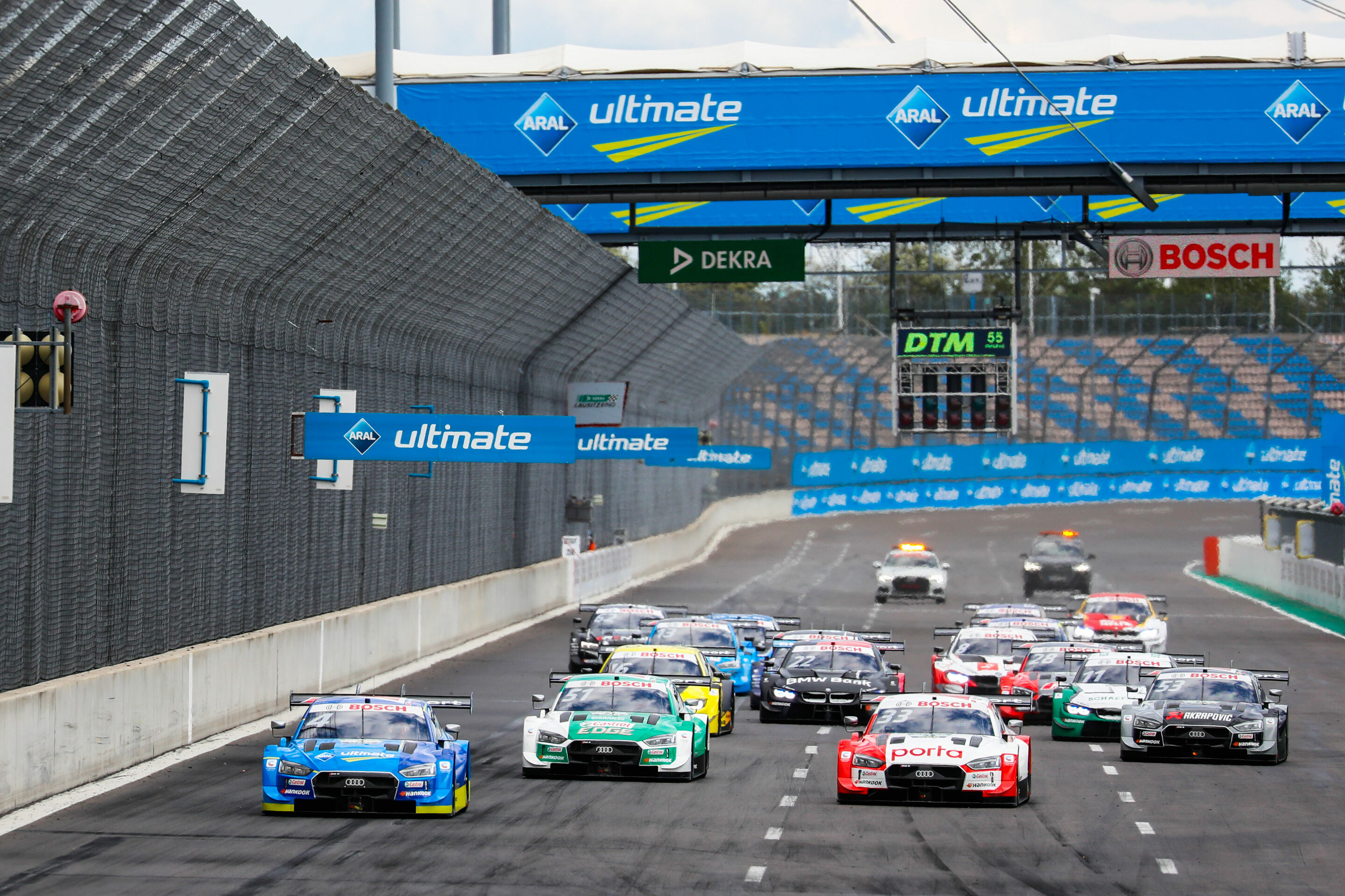 DTM 2020, Lausitzring - Aral Ultimate Audi RS 5 DTM #4 (Audi Sport Team Abt Sportsline), Robin Frijns, Castrol EDGE Audi RS 5 DTM #51 (Audi Sport Team Abt Sportsline), Nico Müller, Audi Sport RS 5 DTM #33 (Audi Sport Team Rosberg), René Rast