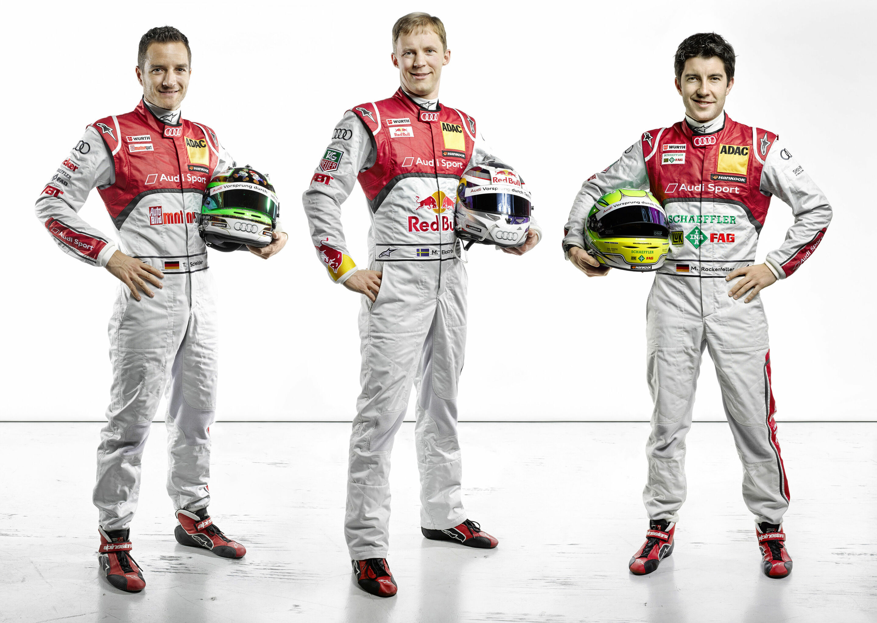 DTM 2014: Audi mit drei DTM-Champions - Timo Scheider, Mattias Ekström, Mike Rockenfeller
