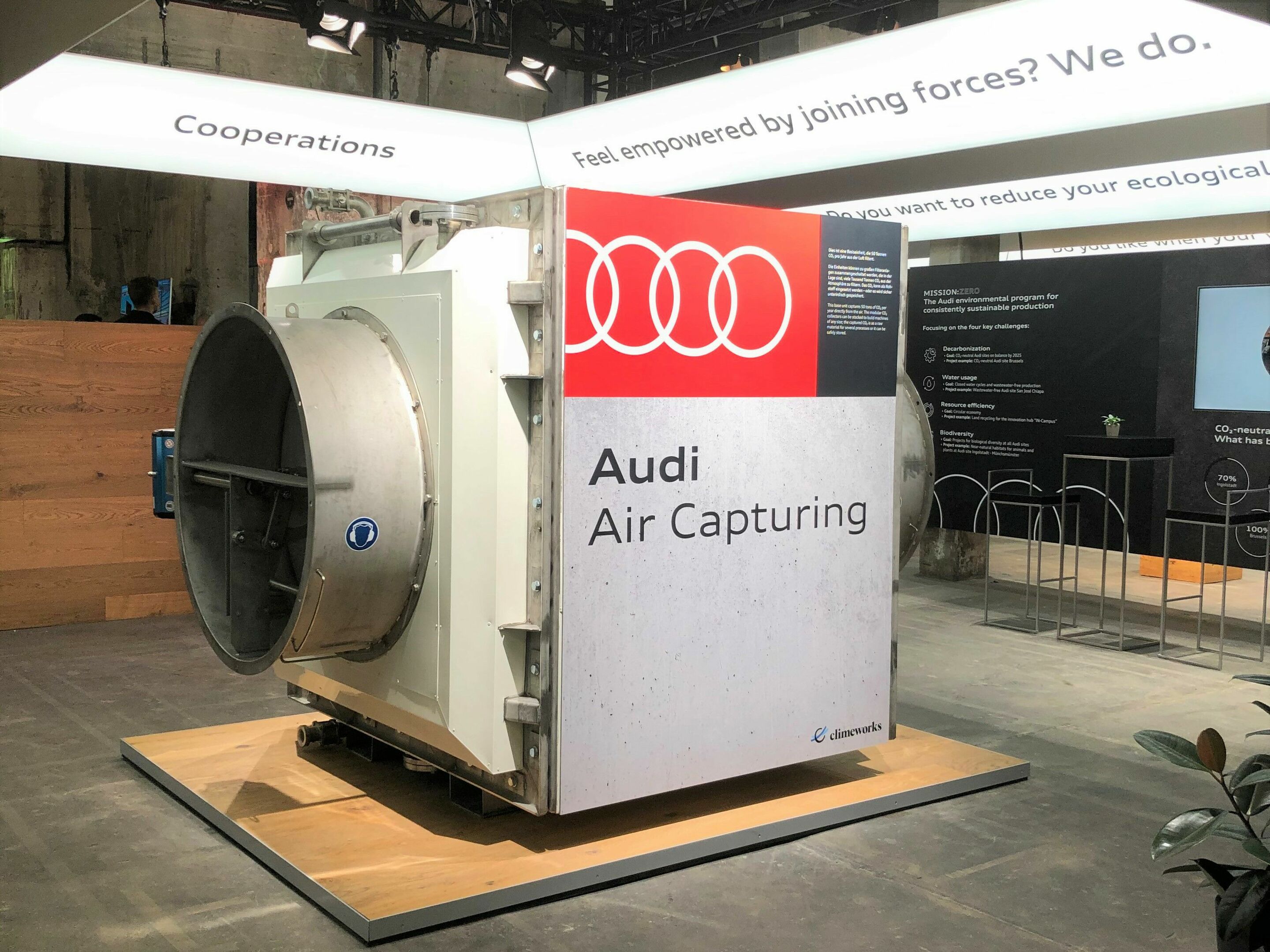 A story about tomorrow: Audi beim GREENTECH FESTIVAL - Das Schweizer Unternehmen Climeworks errichtet auf Island die weltweit größte Direct Air Capture and Storage-Anlage zur Versteinerung von atmosphärischem CO2. Audi ist Partner des Züricher Umwelt-Startups...