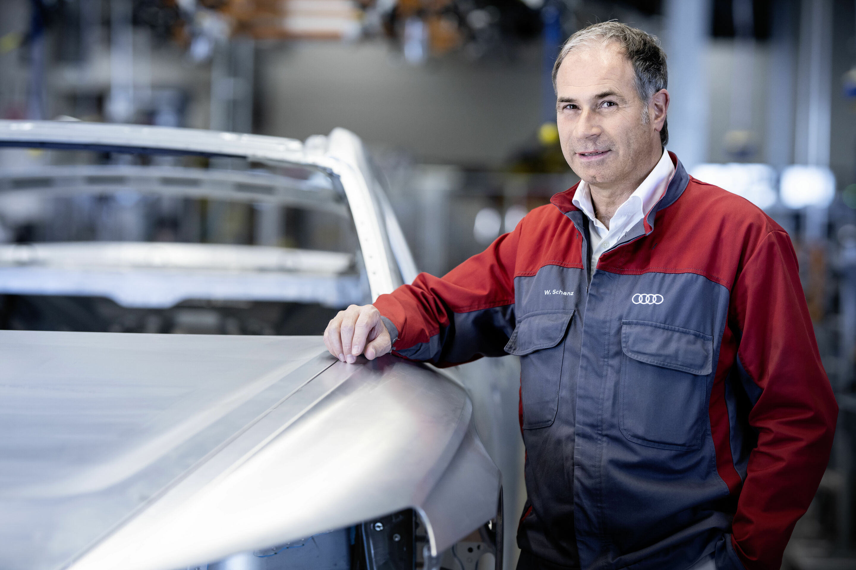 Hightech trifft Handwerkskunst - Wolfgang Schanz, Produktionsleiter Audi Böllinger Höfe.