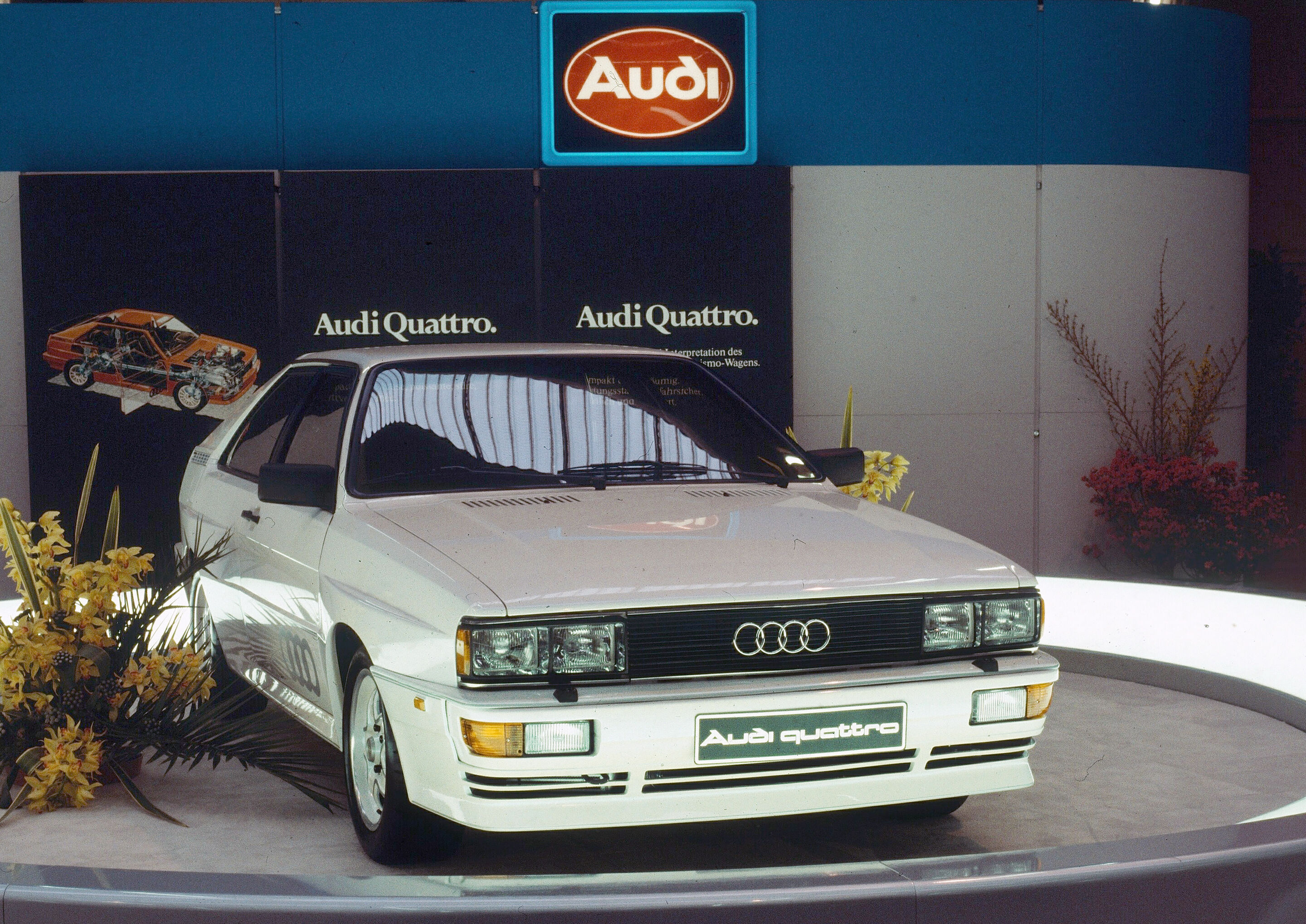 40 Jahre, 40 Zahlen, 40 Bilder: Fakten und  Buntes zur quattro-Technologie von Audi - Auf dem 75. Genfer Autosalon, am 3. März 1980, stellte Audi den Ur-quattro vor. Intern trug er die Bezeichnung Typ 85.