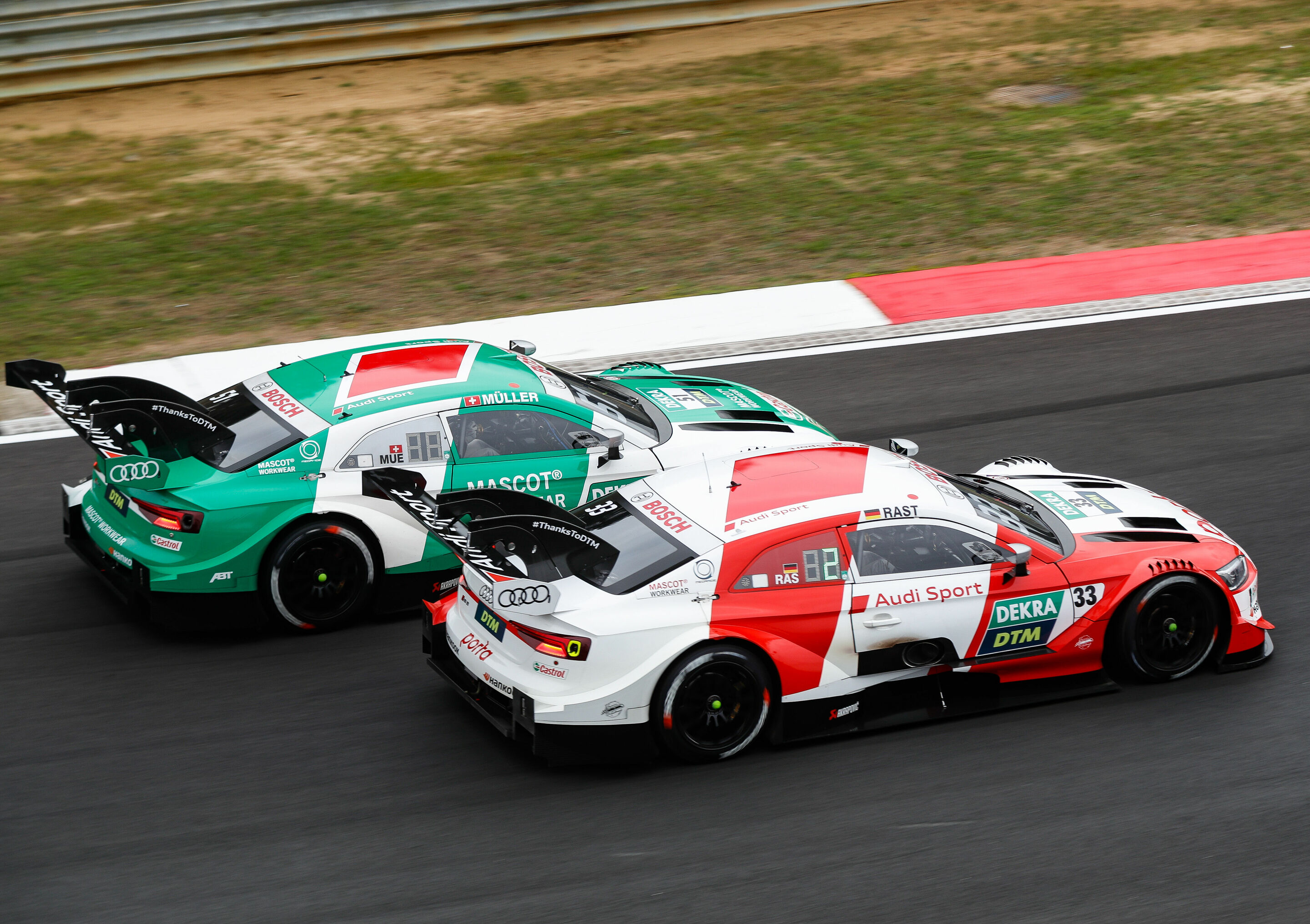 DTM 2020, Zolder II - Audi Sport RS 5 DTM #33 (Audi Sport Team Rosberg), René Rast, Castrol EDGE Audi RS 5 DTM #51 (Audi Sport Team Abt Sportsline), Nico Müller