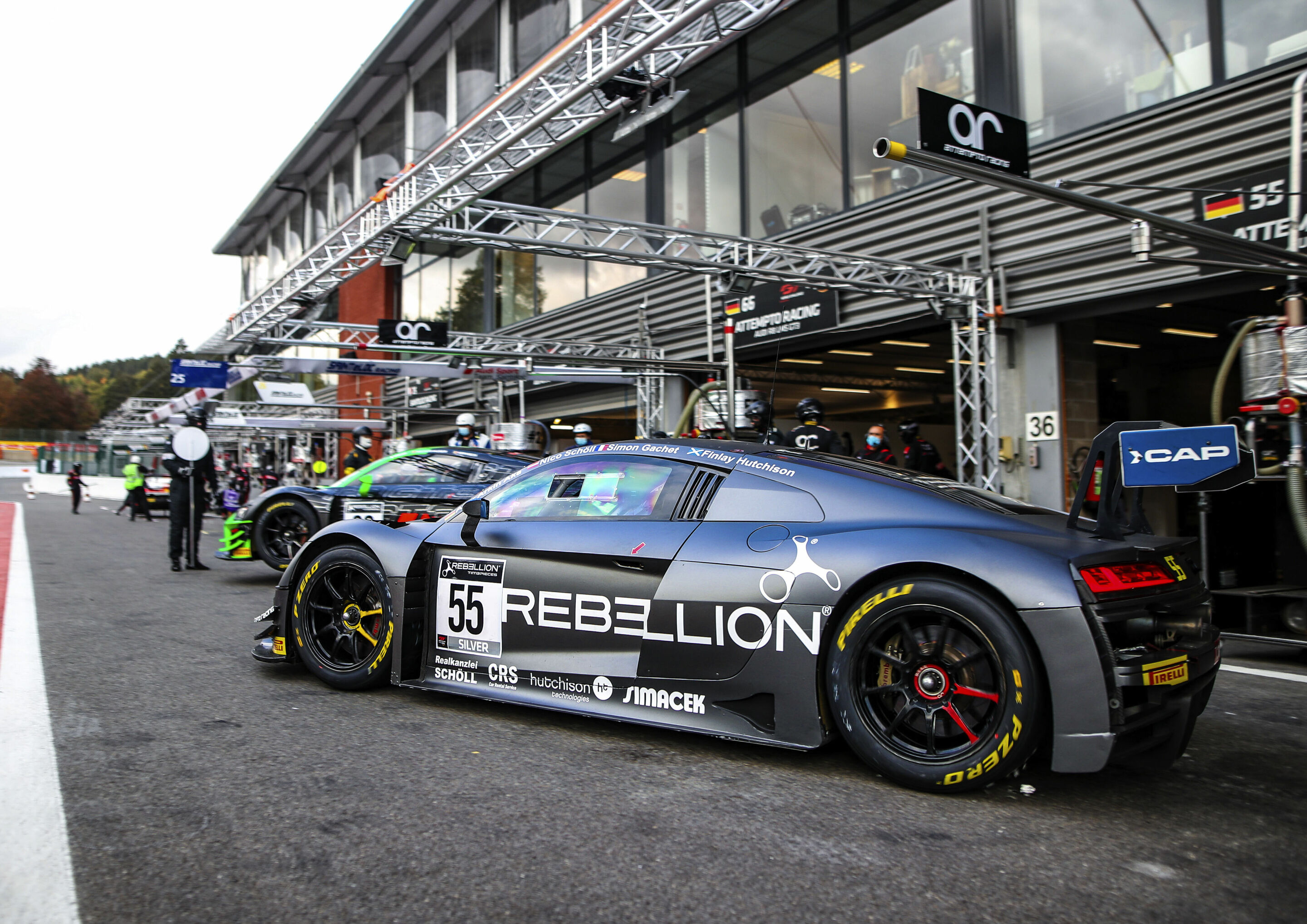 24h Spa 2020 - Audi R8 LMS #55 (Attempto Racing), Alex Aka/Simon Gachet/Finlay Hutchison/Nicolas Schöll