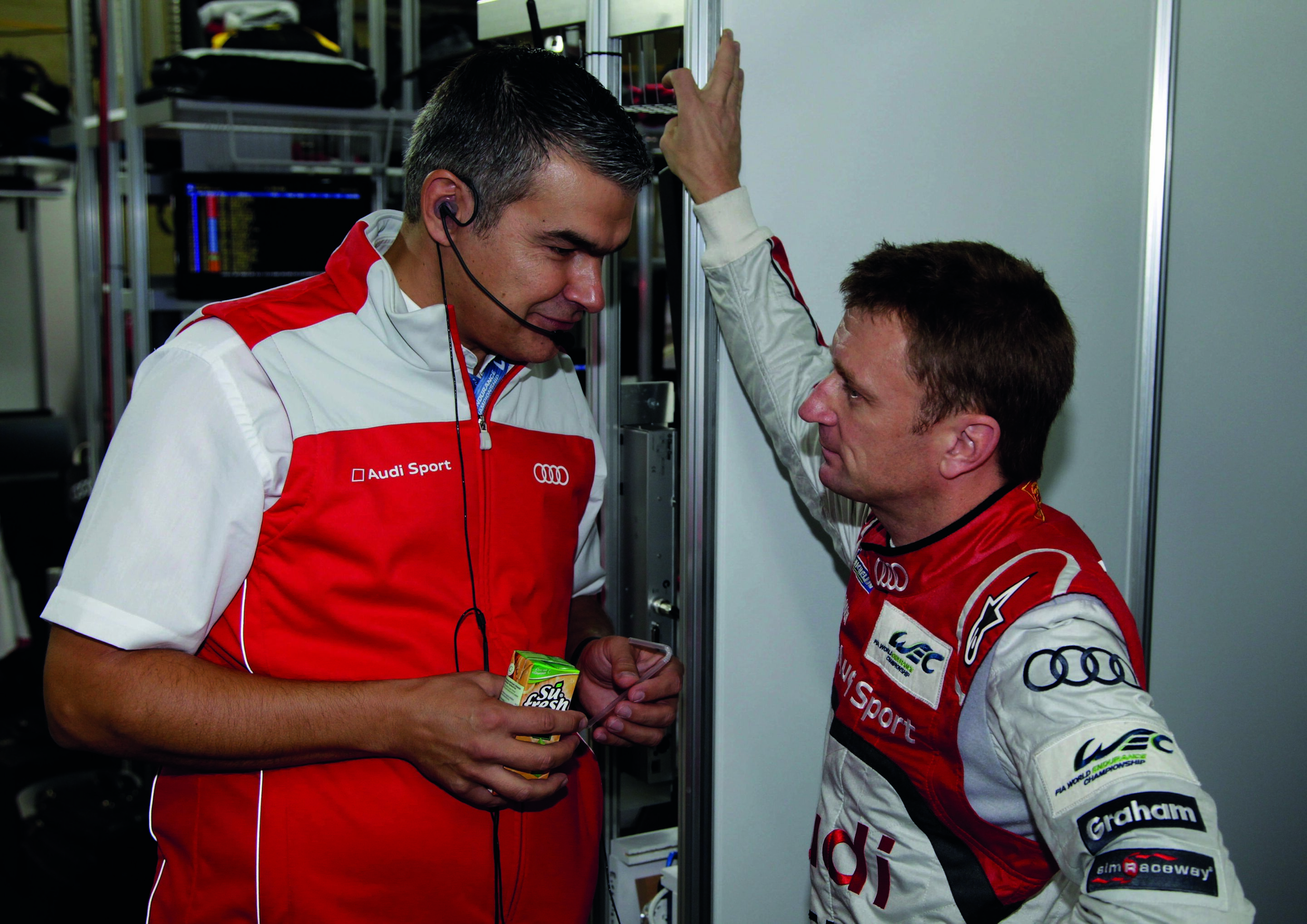 WEC - 6h Sao Paulo 2012 - Dieter Gass (Head of Racing Commitments), Allan McNish (GB)