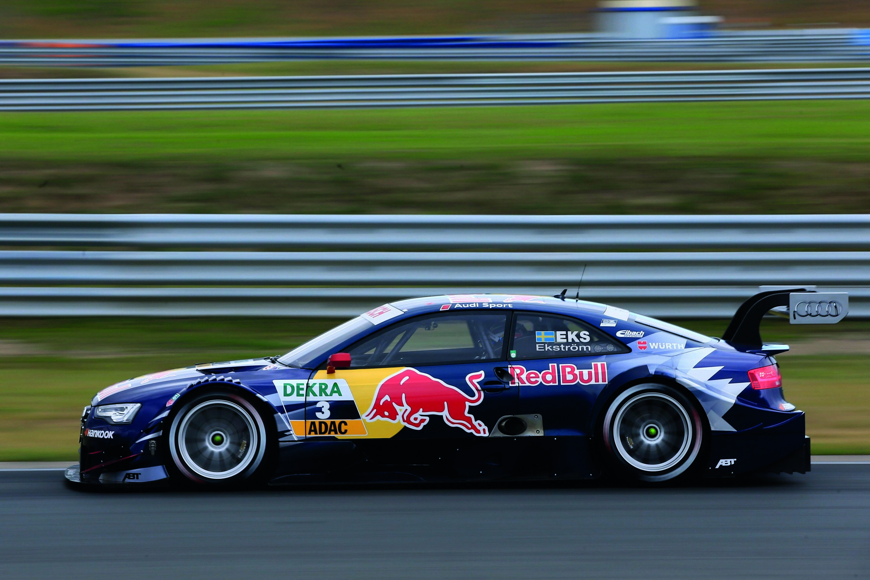 Vorjahressieger Ekström bester Audi-Pilot - Mattias Ekström, Red Bull Audi A5 DTM #3 (Audi Sport Team Abt Sportsline).