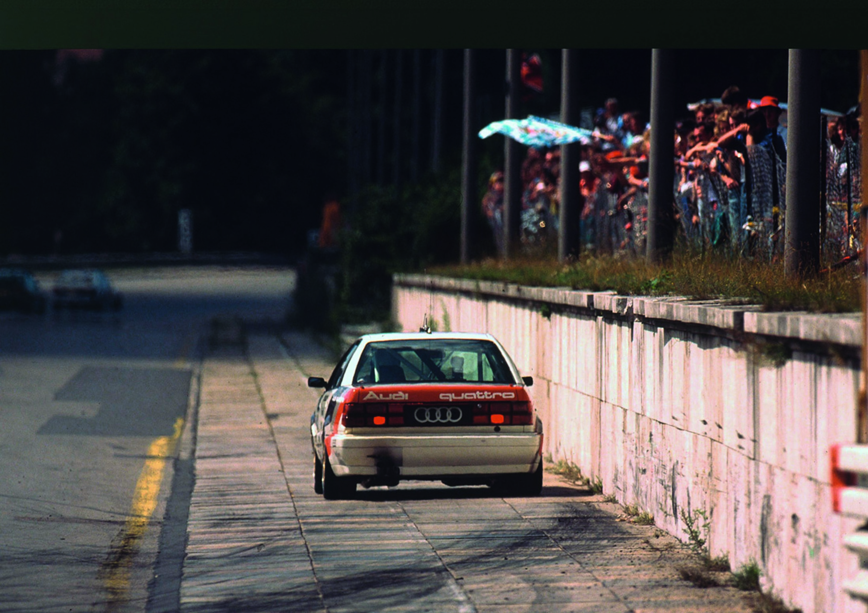 Jubiläumsmagazin Motorsport - Hightech auf dem Norisring: Auf dem Sprintkurs nutzte Audi wassergekühlte Bremsen.