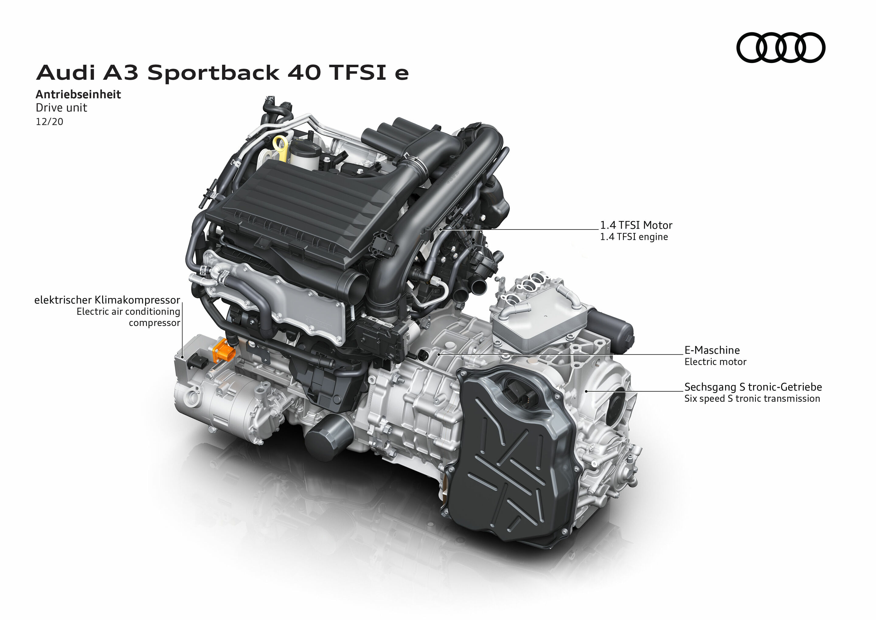Illustration - Audi A3 Sportback 40 TFSI e - Drive unit