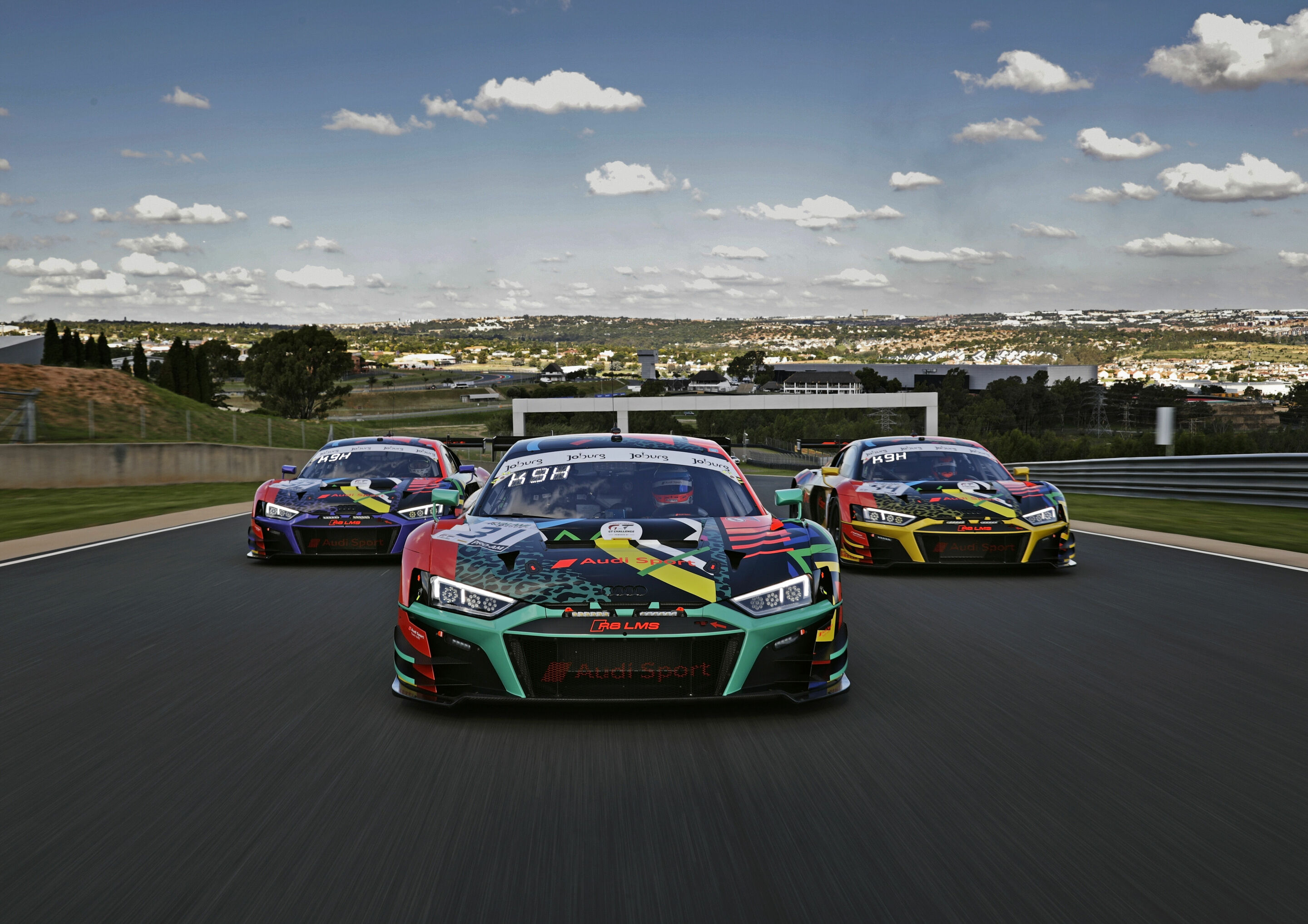 9h Kyalami 2020 - Audi R8 LMS #32 (Audi Sport Team WRT), Mirko Bortolotti/Frédéric Vervisch/Charles Weerts; Audi R8 LMS #31 (Audi Sport Team WRT), Kelvin van der Linde/Dries Vanthoor/Markus Winkelhock; Haase/Patric Niederhauser