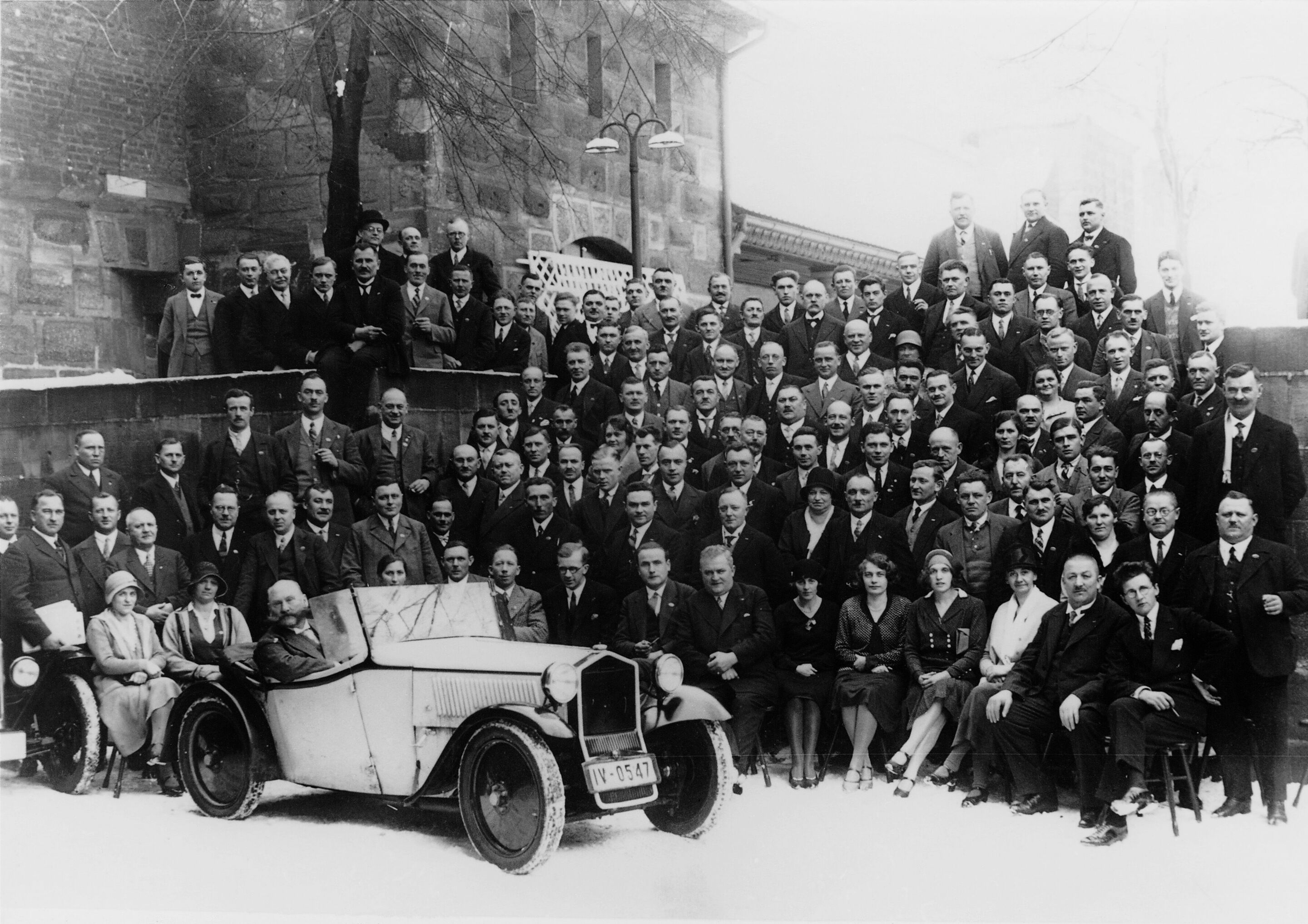 DKW Front (F1) Roadster, 600 ccm Zweizylinder-Zweitaktmotor quer eingebaut, Frontantrieb 15 PS, 1931 (Bayerischer Händlerkongreß der Zschopauer Motorenwerke - DKW).