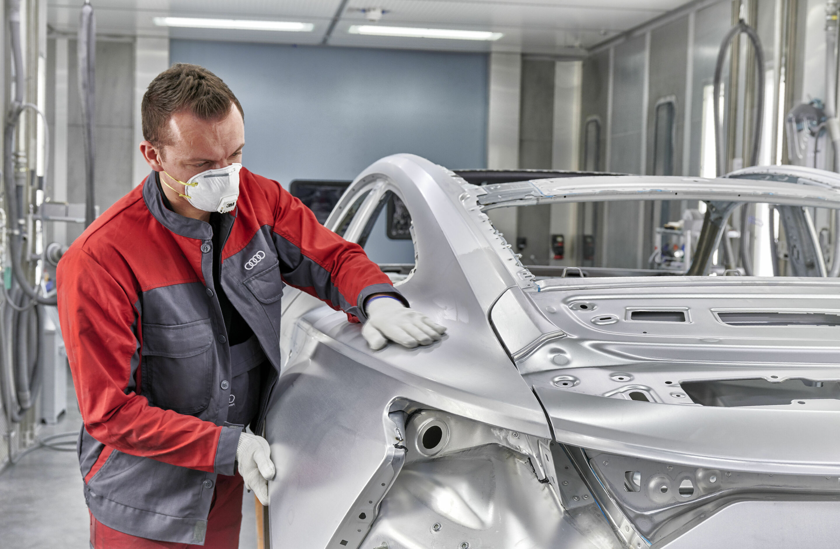 Audi e-tron GT - Karosseriebau des Audi e-tron GT in den Böllinger Höfen.