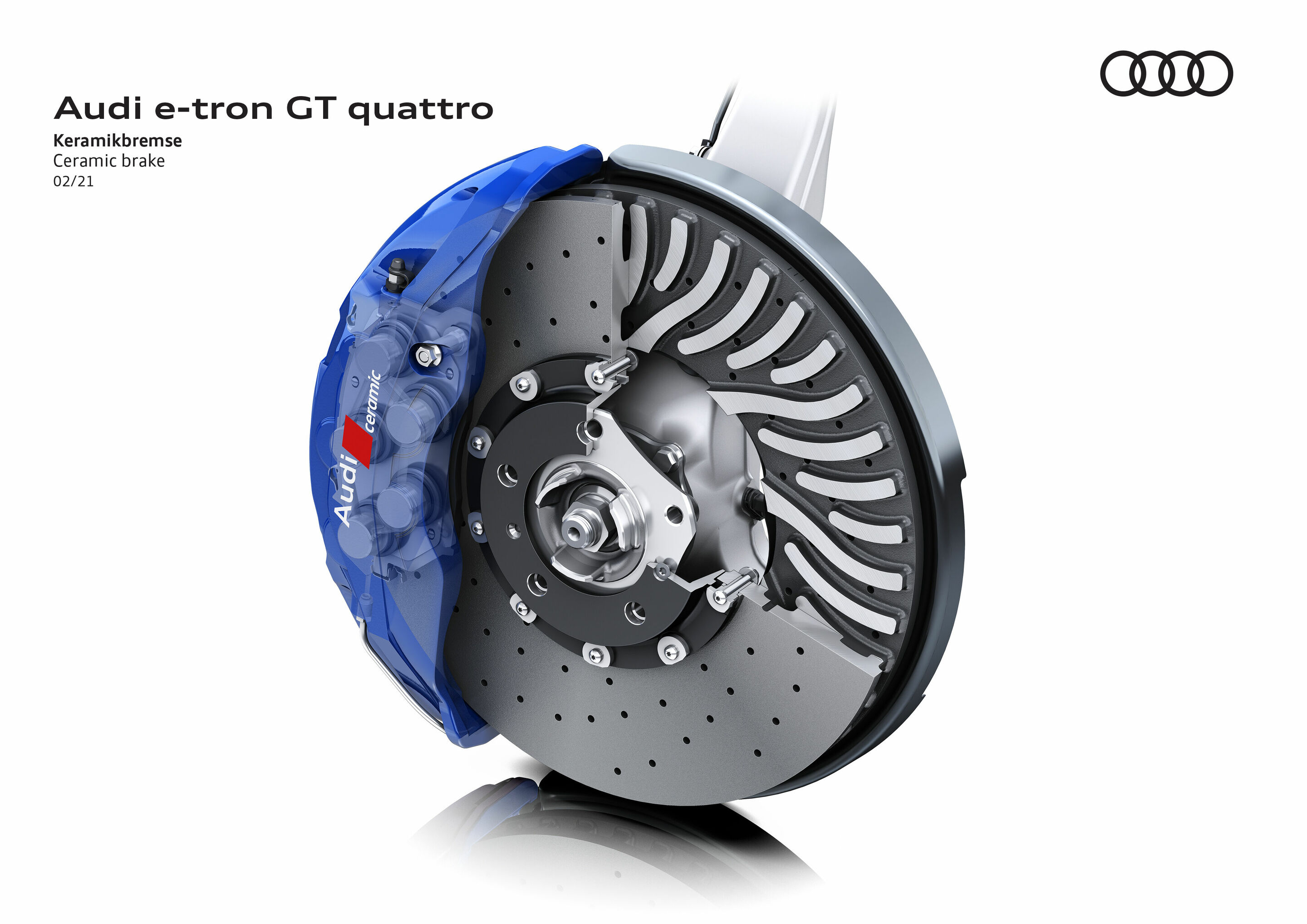 Illustration - Audi e-tron GT quattro - Keramikbremse
