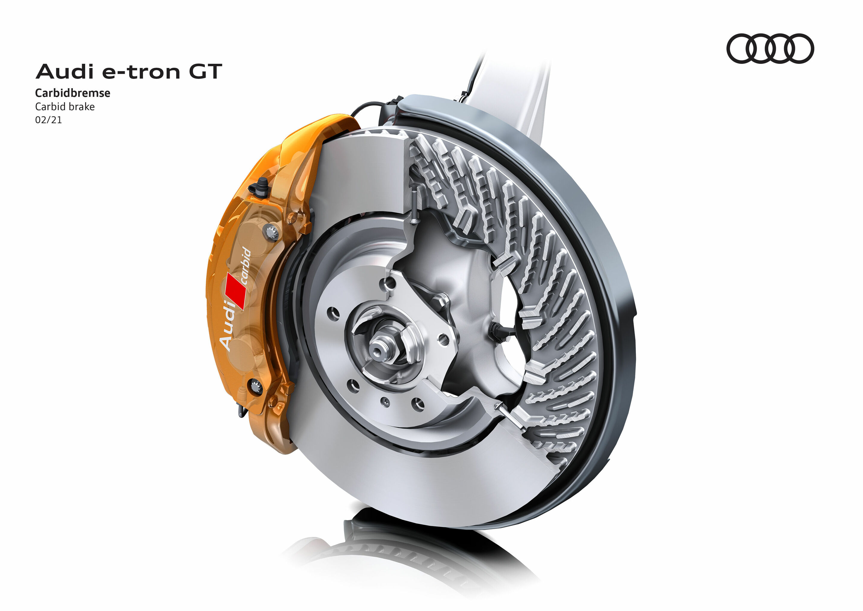 Illustration - Audi e-tron GT quattro - Carbidbremse