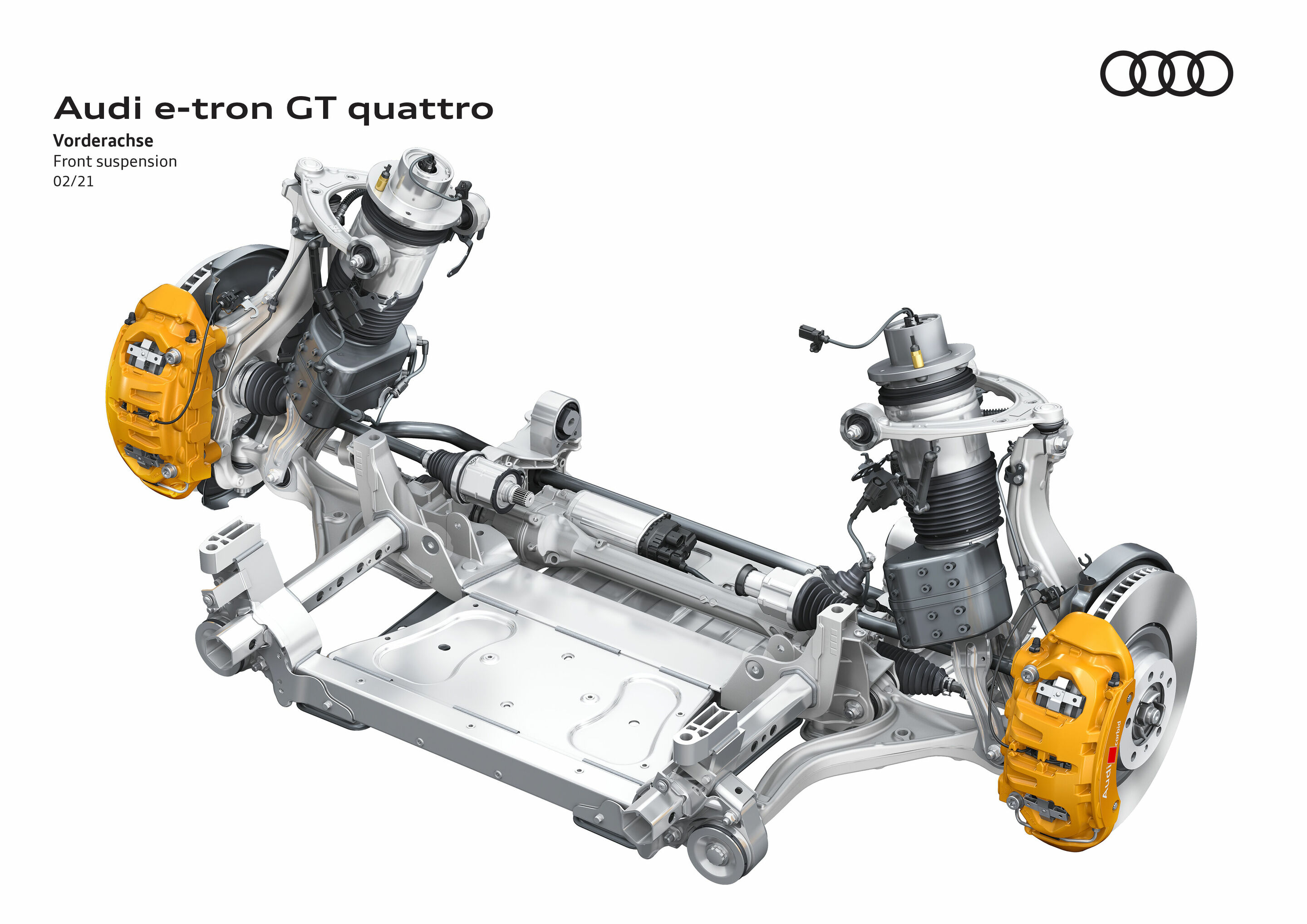 Illustration - Audi e-tron GT quattro - Vorderachse