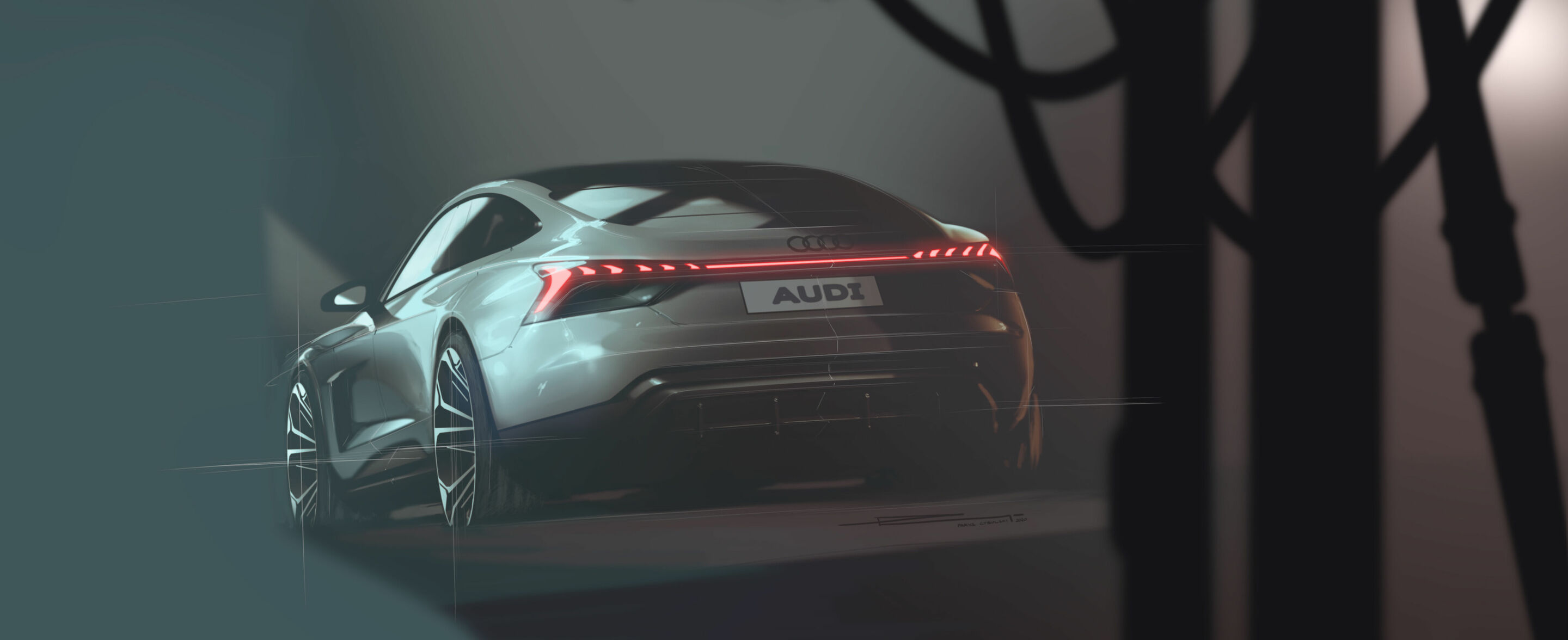 Sketch - Audi e-tron GT - Design sketch