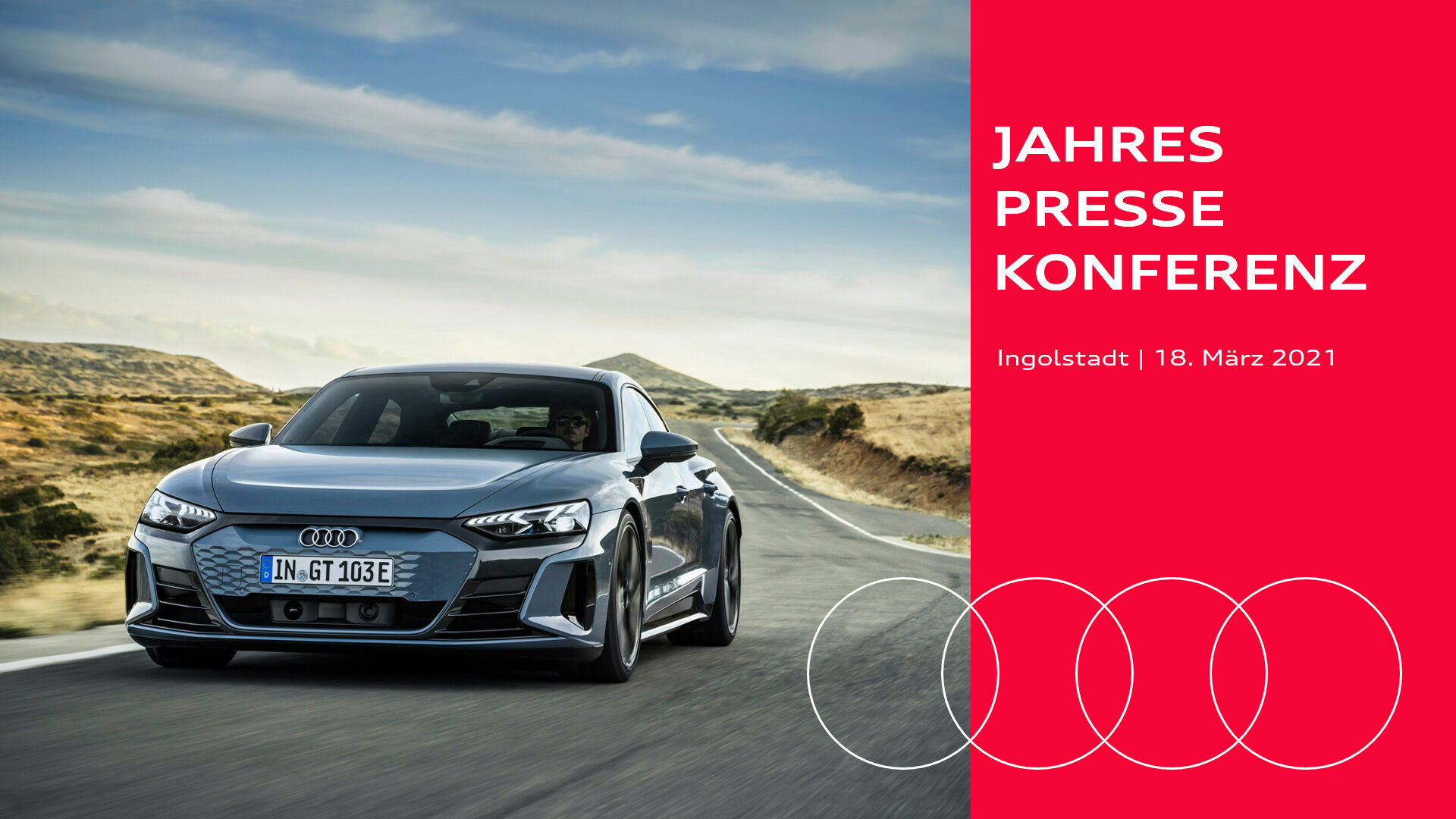 Jahrespressekonferenz 2021 - 18. März 2021, 10 Uhr

Das Jahr 2020 war geprägt von einer weltweiten Pandemie und Umbrüchen und hat so die Frage nach verantwortungsvollem Handeln noch stärker ins Bewusstsein gerückt. Als Automobilindustrie trägt die AUDI...