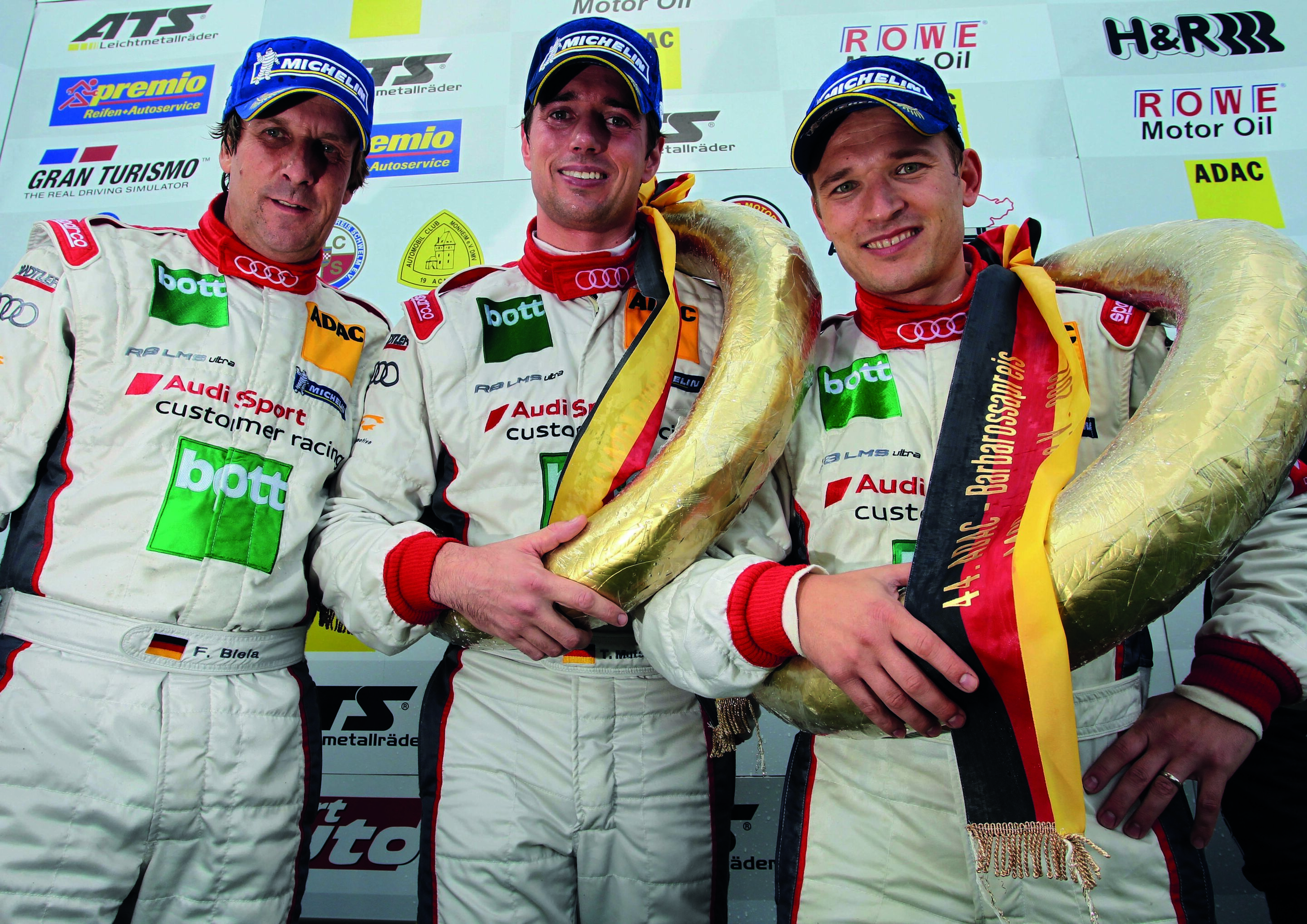Motorsport-Newsletter 33/2012: Audi-Doppelsieg auf der Nordschleife - Frank Biela, Thomas Mutsch, Christian Hohenadel