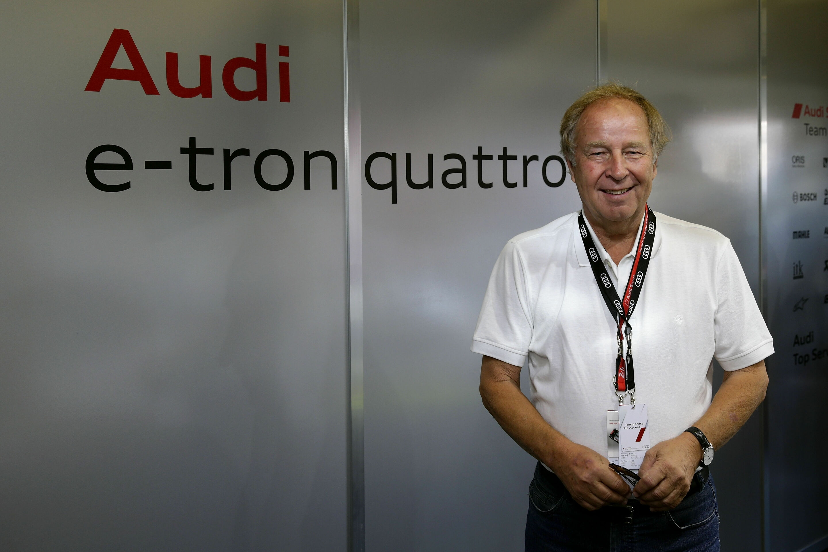 24h Le Mans 2014 - Hannu Mikkola beim Besuch der 24 Stunden von Le Mans 2014