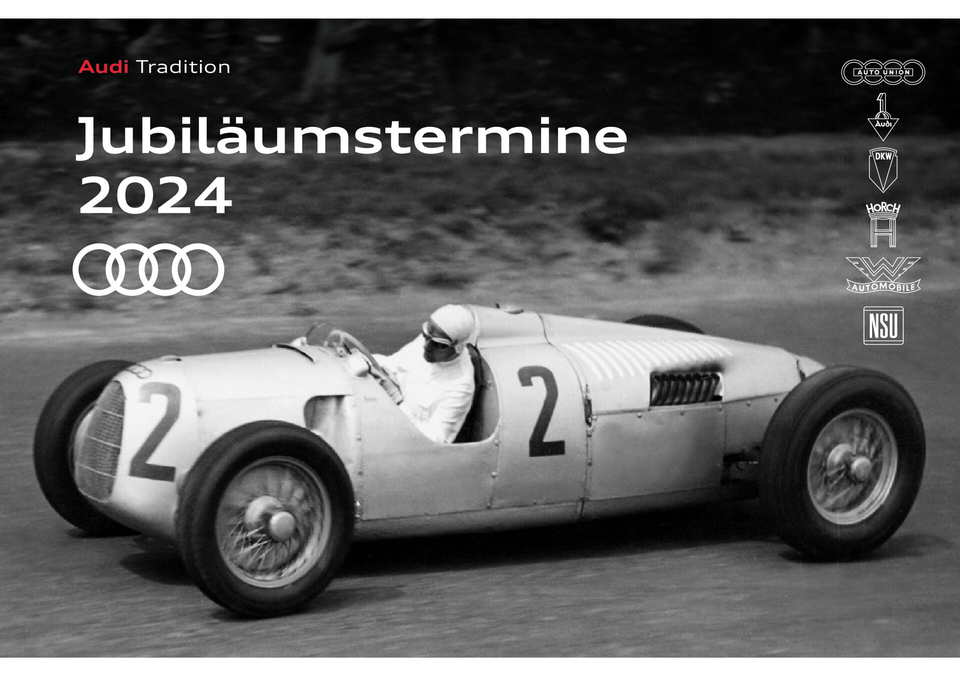Audi Tradition - Jubiläumstermine 2024