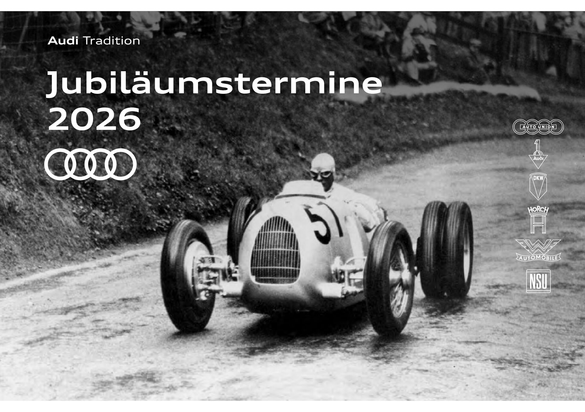 Audi Tradition - Jubiläumstermine 2026