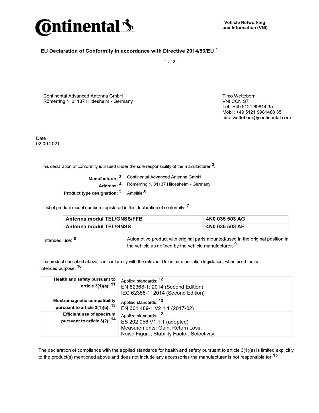 A3 antenna