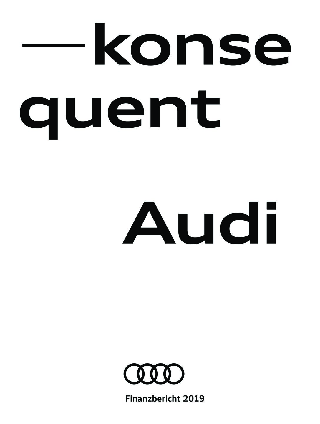 Audi Geschäftsbericht 2019