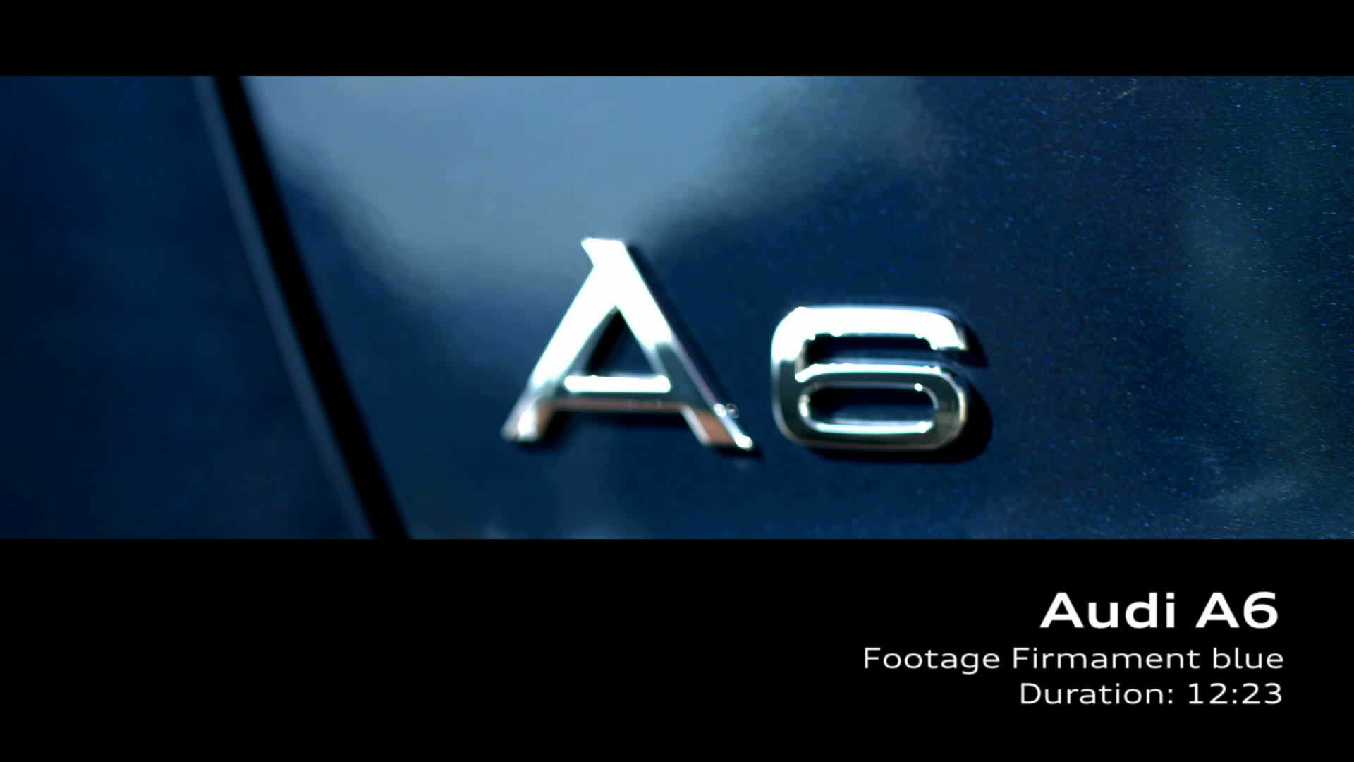 Audi A6 (bis 2025) Firmamentblau – Footage
