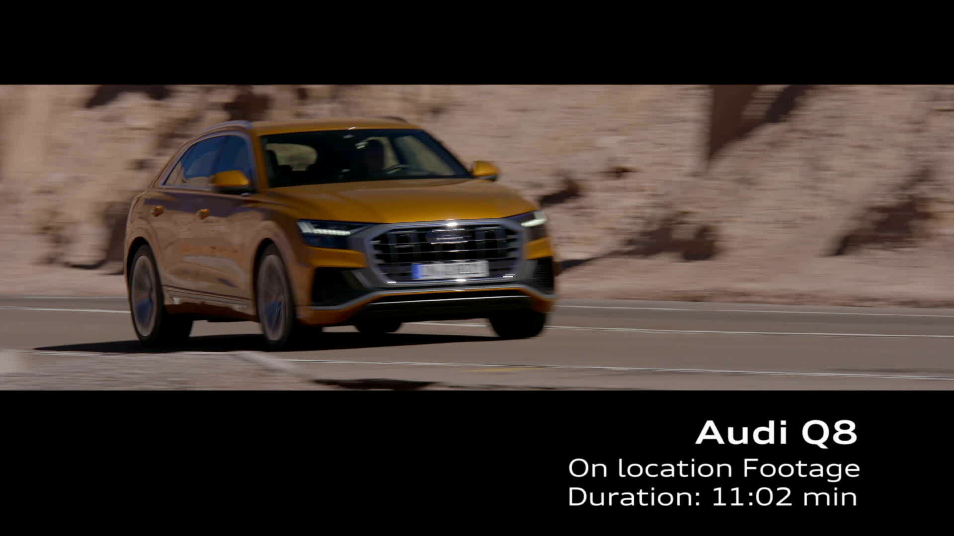 Audi Q8 Drachenorange – Footage (dynamisch)