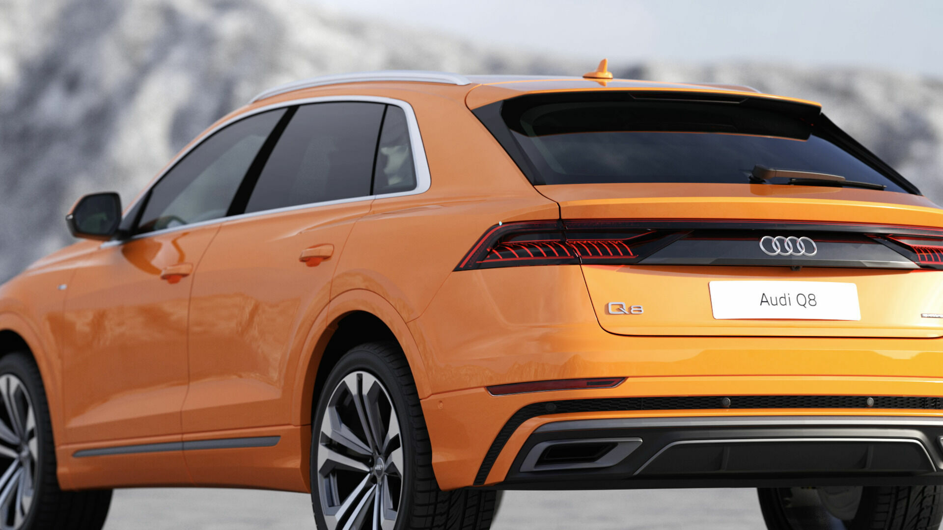 Animation Audi Q8 exterior design