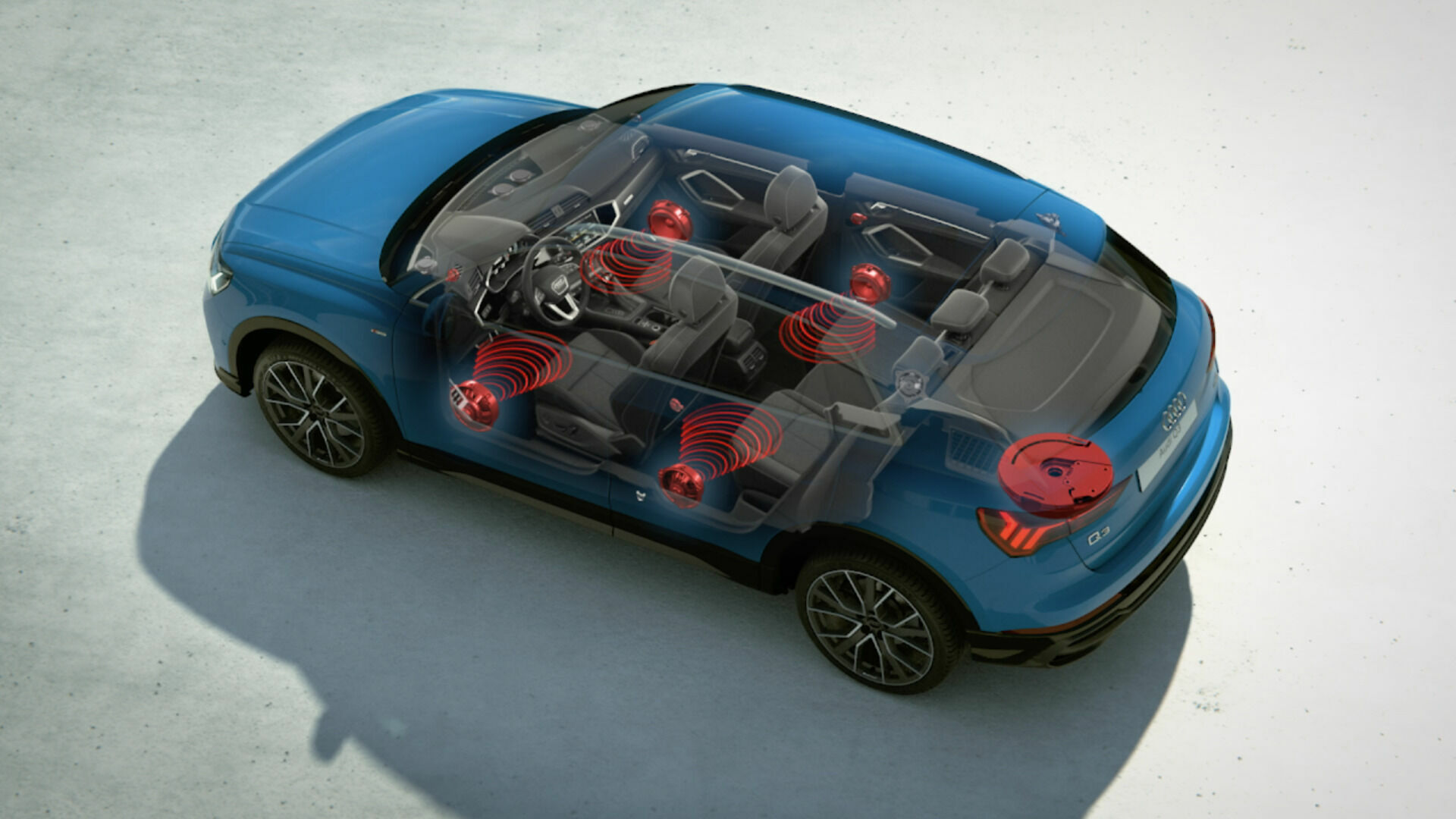 Audi Q3 (until 2025) – Infotainment und 3D Sound – Animation