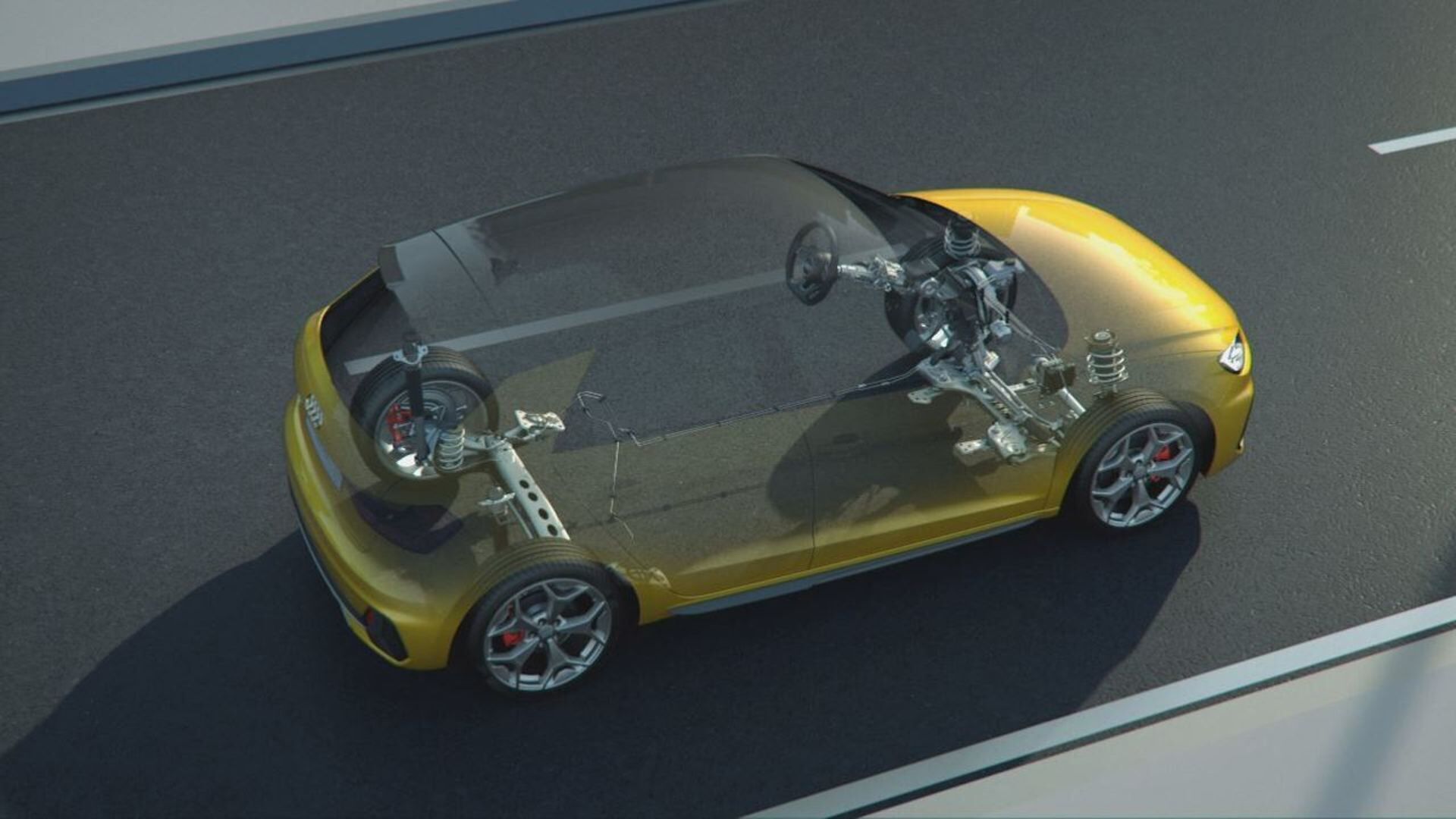 Audi A1 Sportback (until 2026) – Chassis – Animation