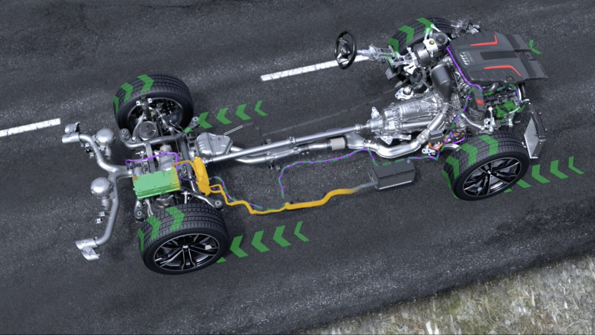 Audi SQ8 MHEV mit elektrisch angetriebenem Verdichter (EAV) (Animation)