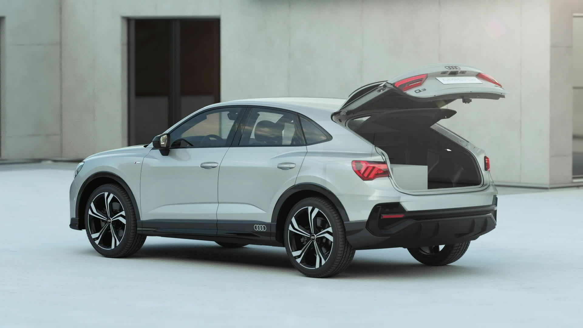 Audi Q3 Sportback Beladungs- und Innenraumkonzept (Animation)
