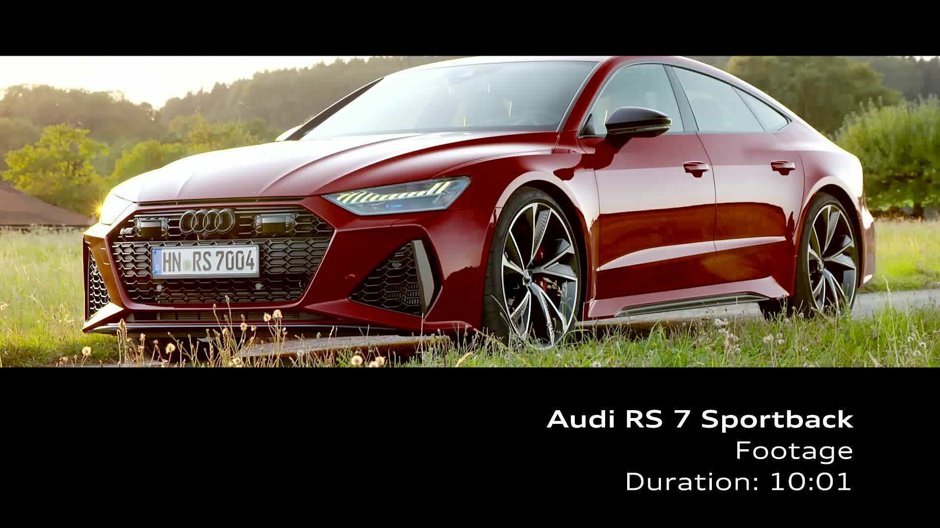 Audi RS 7 Sportback Tangorot (bis 2025) – Footage