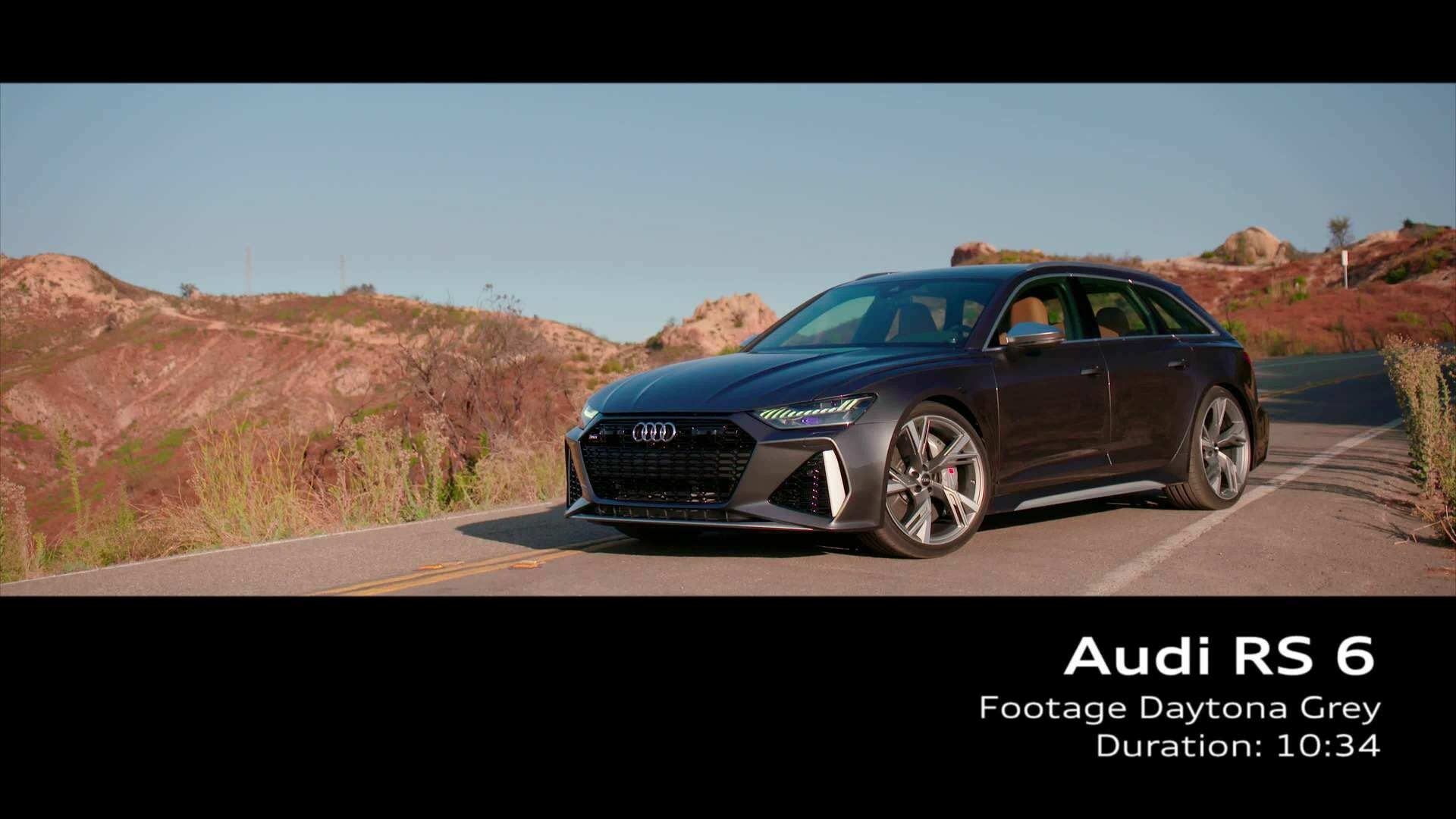 Audi RS 6 (bis 2025) Daytonagrau – Footage (On-Location)
