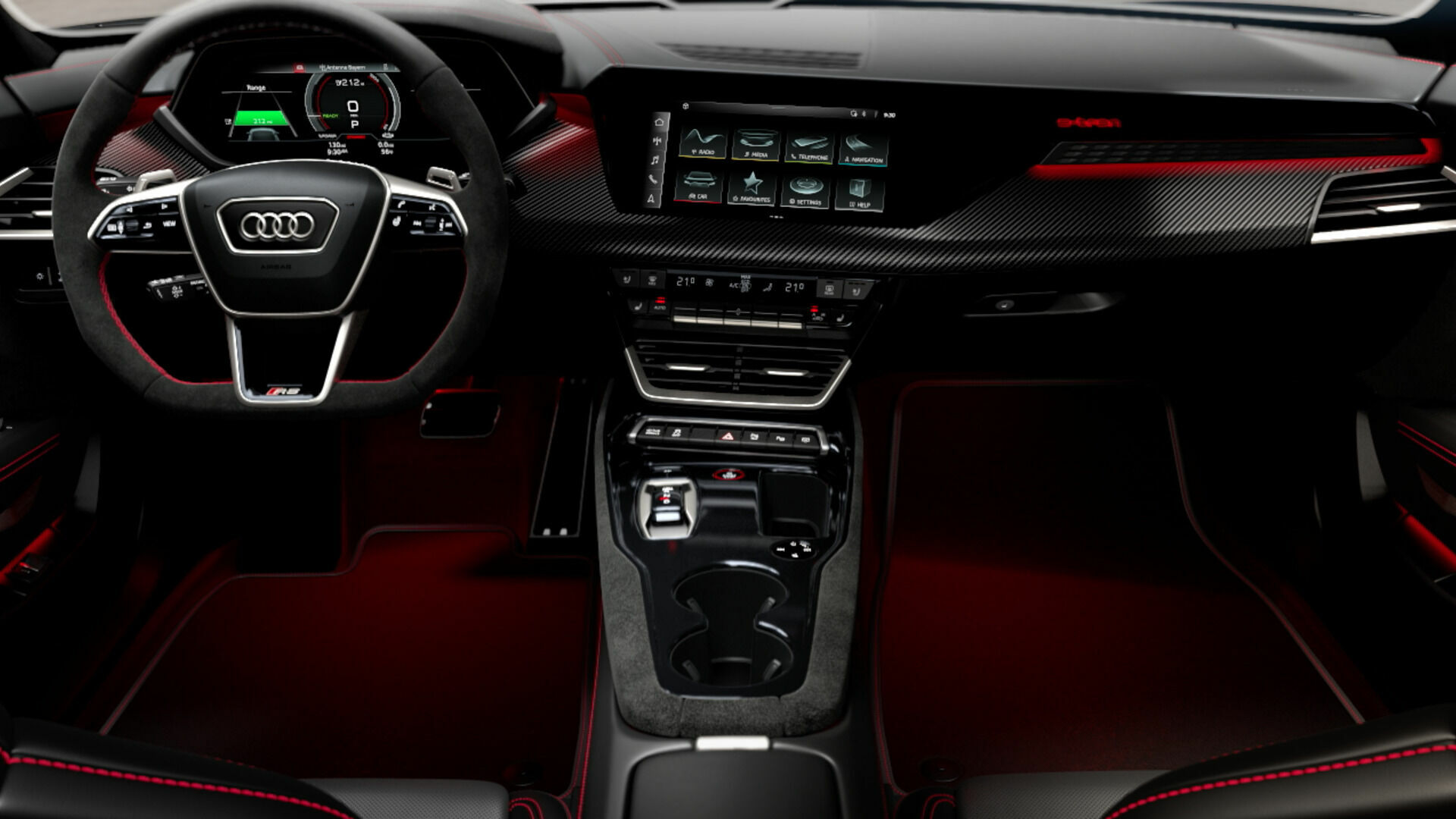 Audi RS e-tron GT – Infotainment und Bedienkonzept – Animation