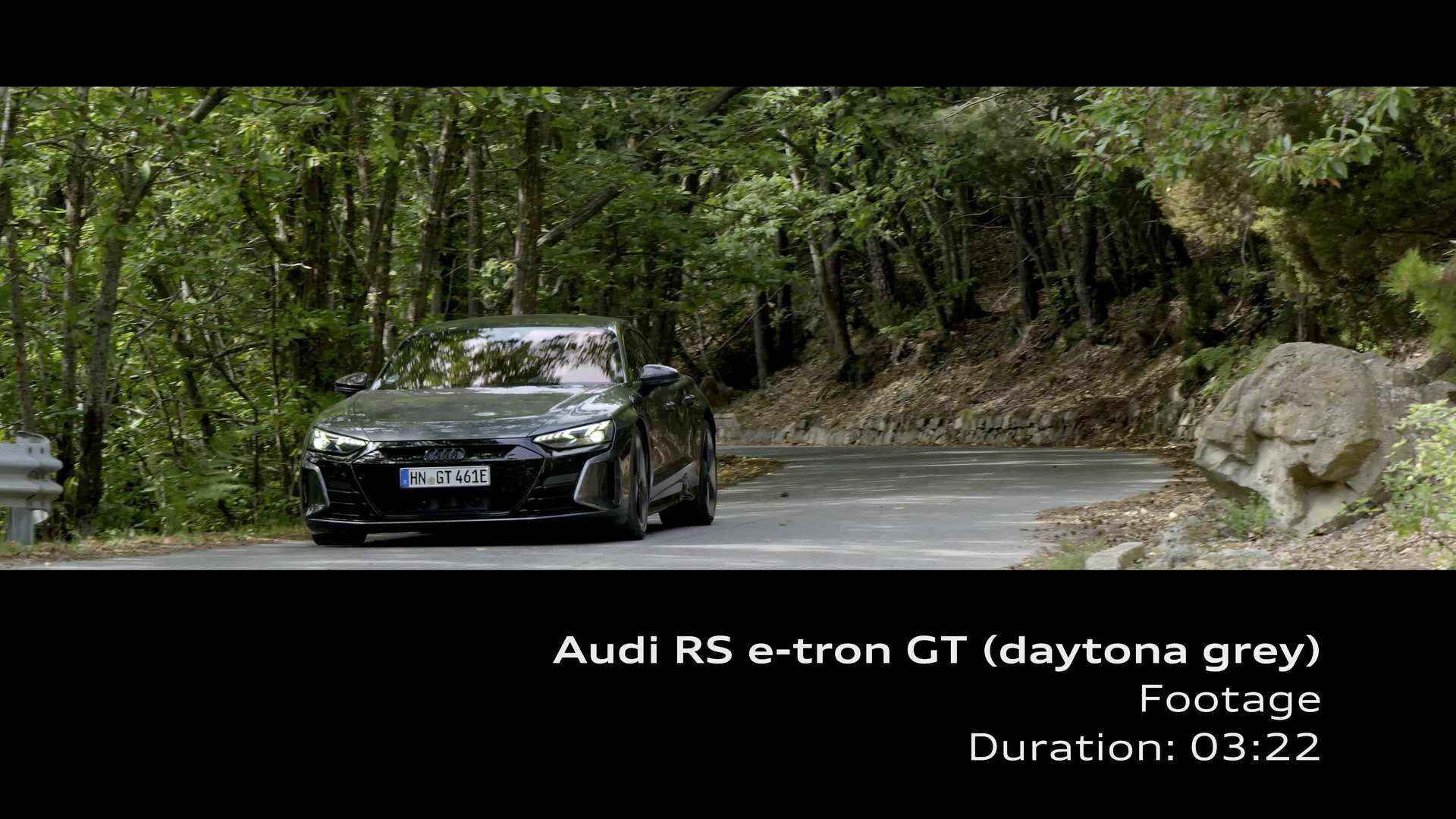 Audi RS e-tron GT (until 2021) Daytona grey – Footage (dynamic)