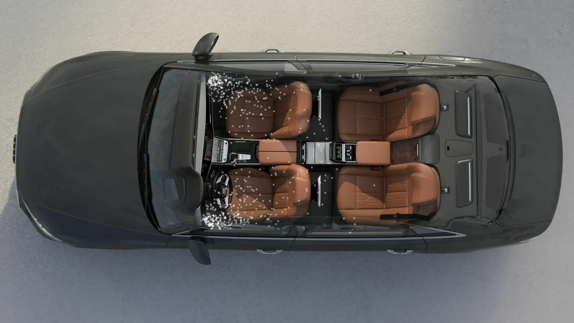 Audi A8 L – Luftqualitätspaket – Animation
