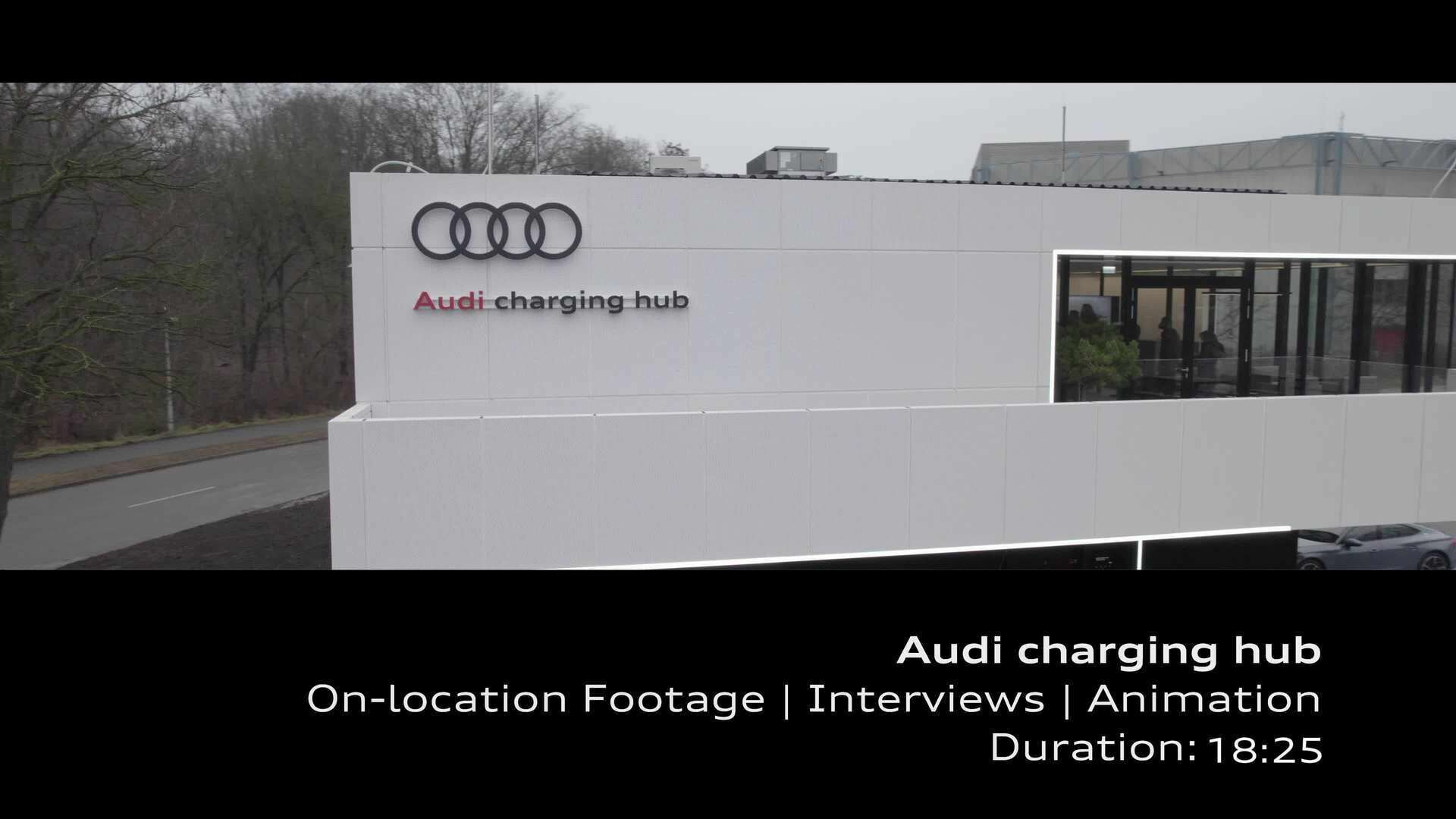 Audi charging hub – Footage