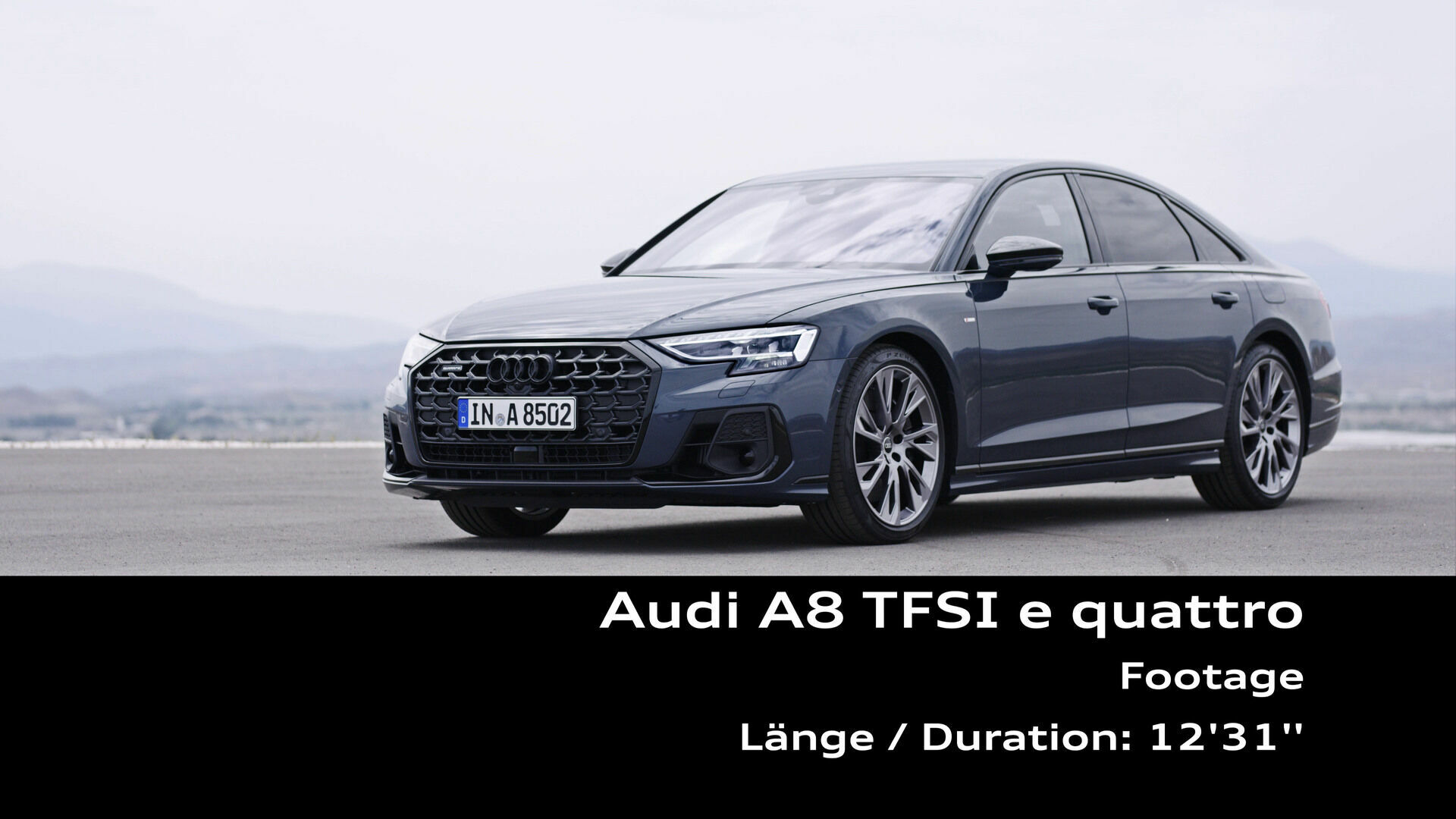 Audi A8 60 TFSI e quattro in Spanien – Footage