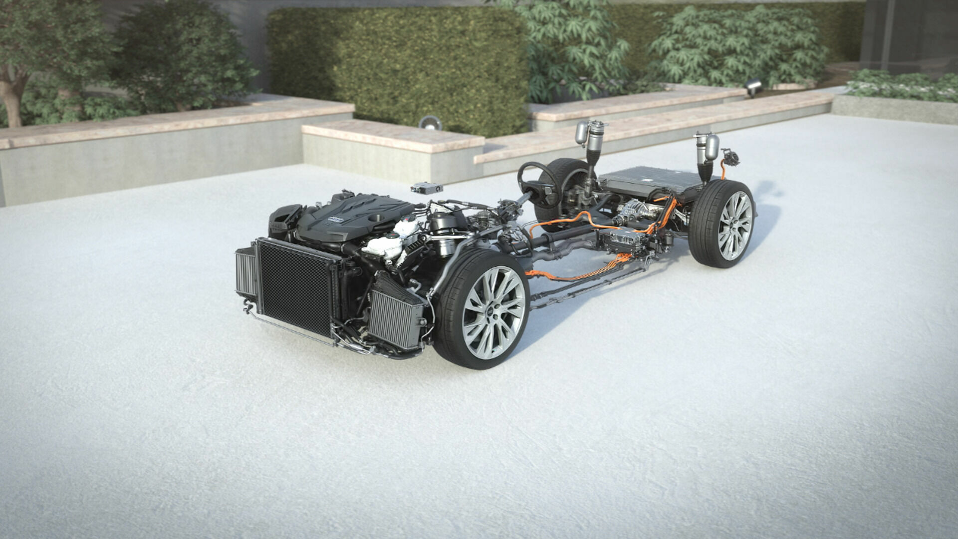 Audi A8 TFSI e quattro – Plug-in-Hybrid-Technology – Animation