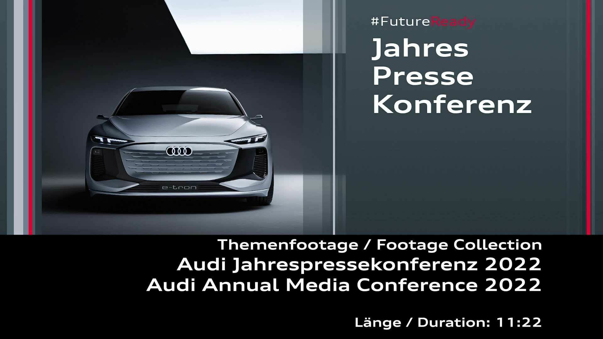 Bilder zur Audi Jahrespressekonferenz 2022 – Footage