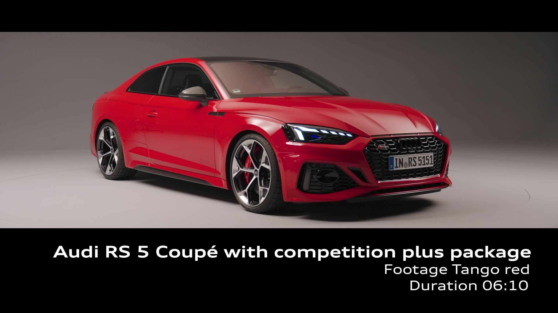 Audi RS 5 Coupé (until 2024) with competition plus package – Footage (Studio)