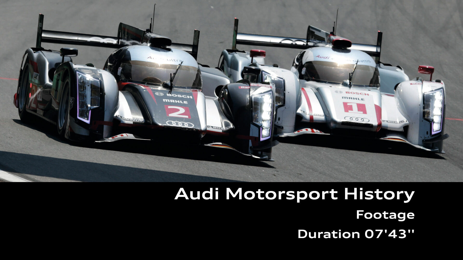 Audi Motorsport Geschichte – Footage