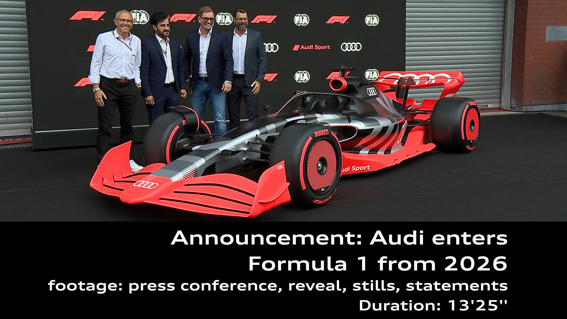 Audi steigt in die Formel 1 ein – Footage