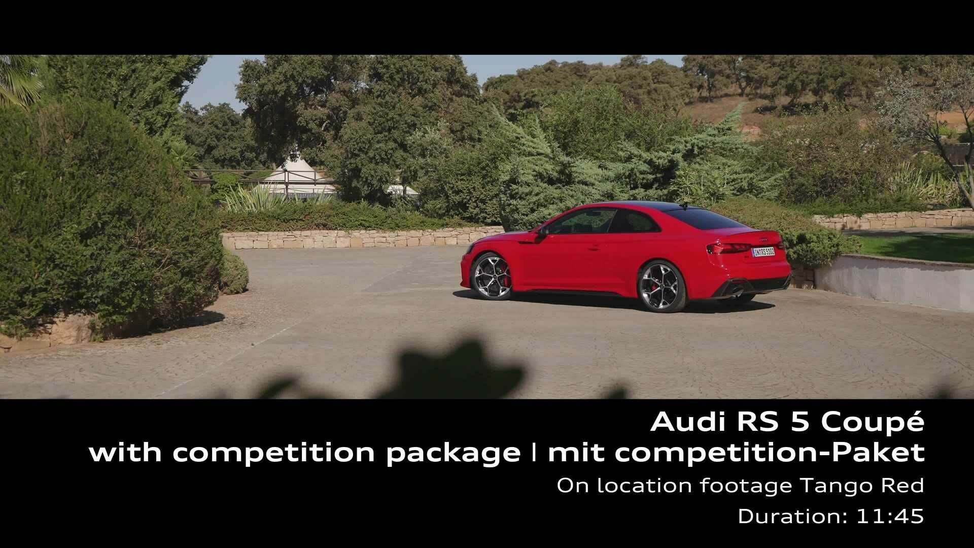 Audi RS 5 Coupé (until 2024) with competition plus package – Footage