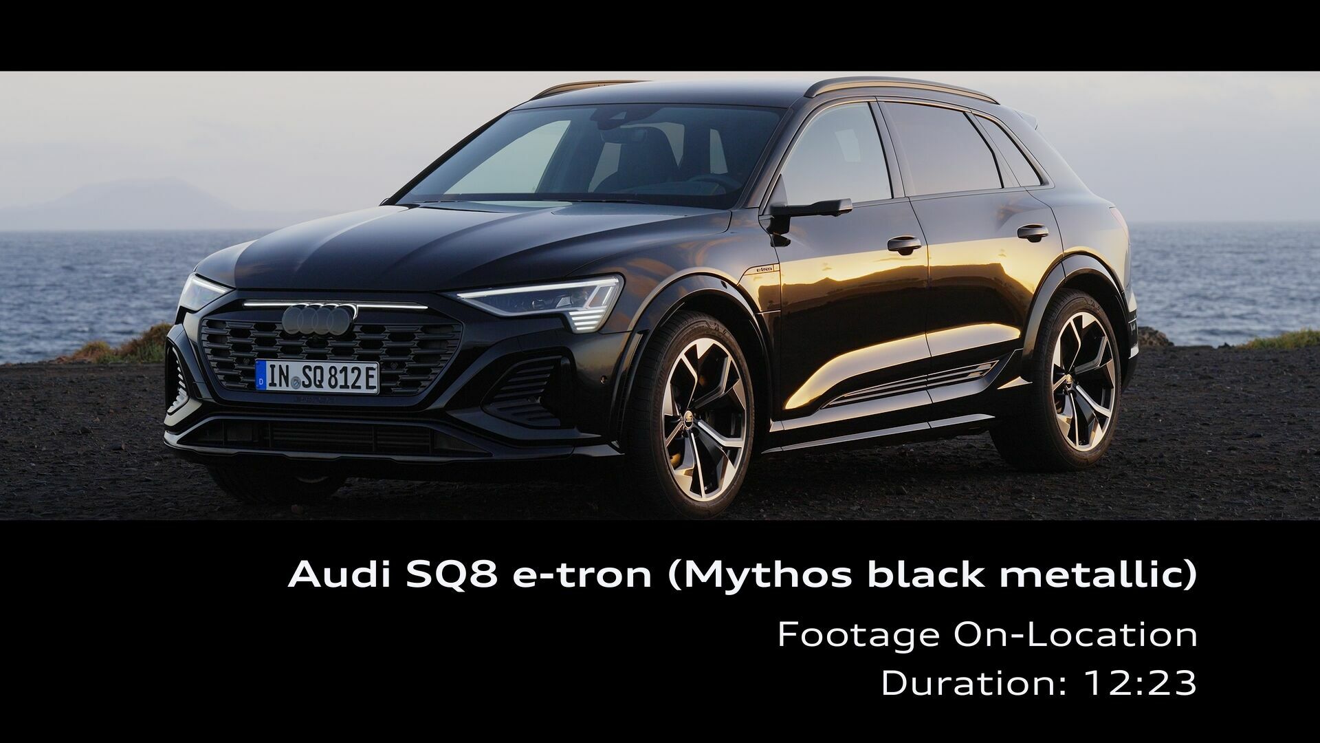 Audi SQ8 e-tron (bis 2025) Mythosschwarz Metallic – Footage