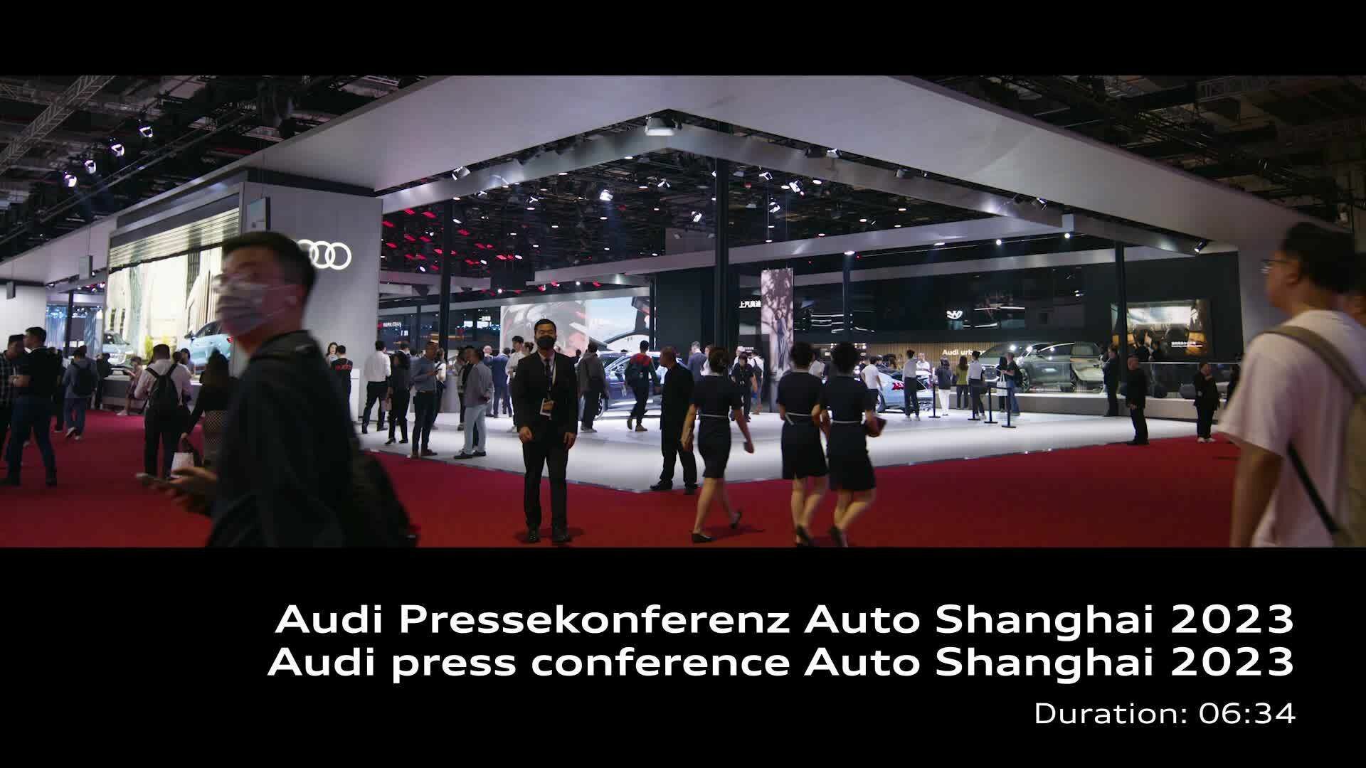 Audi Pressekonferenz Auto Shanghai 2023 – Footage