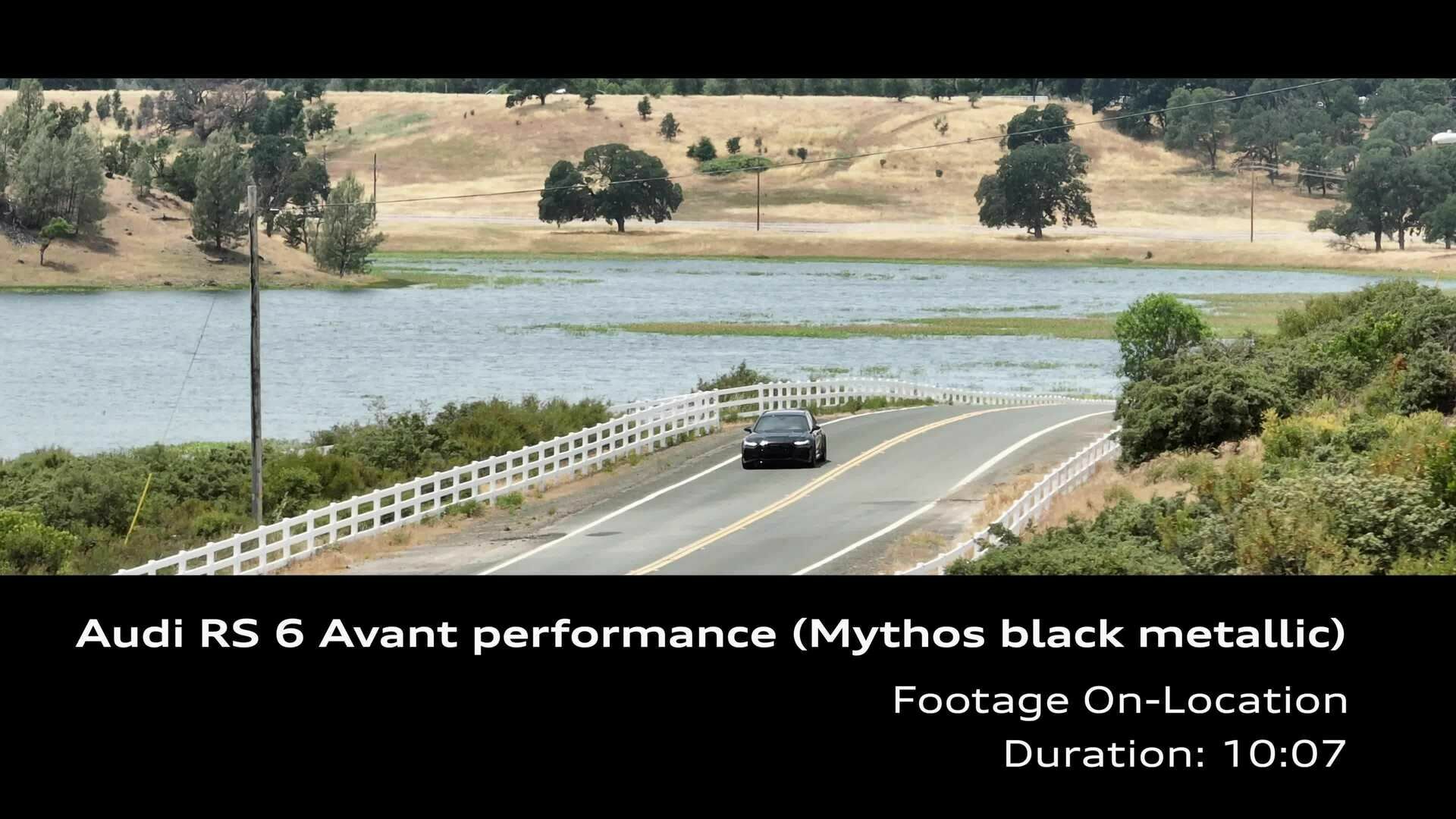 Audi RS 6 Avant performance Mythos black metallic – Footage (on location)