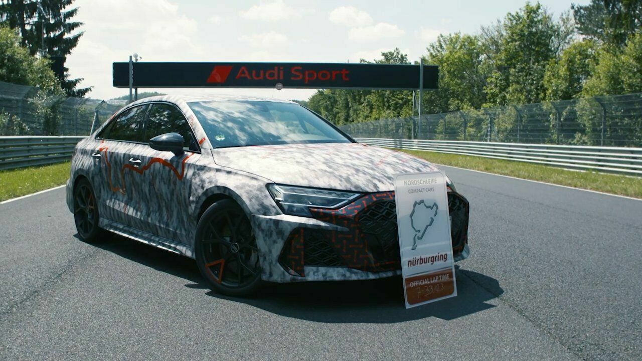 Audi RS 3: Record drive on the Nuerburgring-Nordschleife